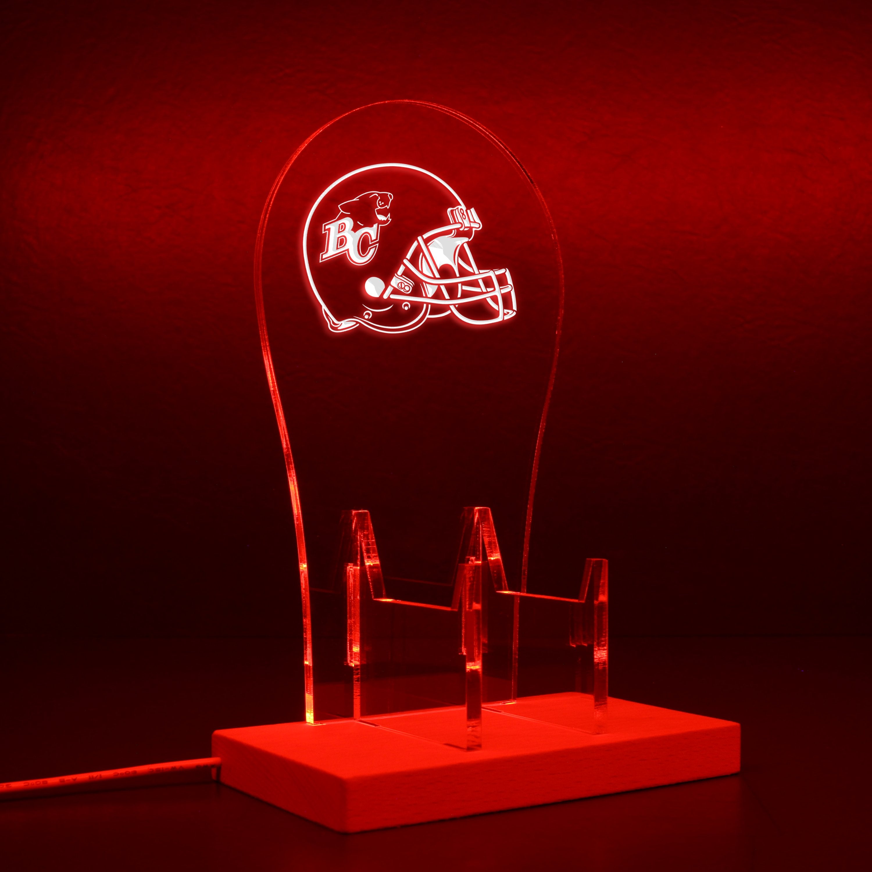 BC Lions Helmet RGB LED Gaming Headset Controller Stand