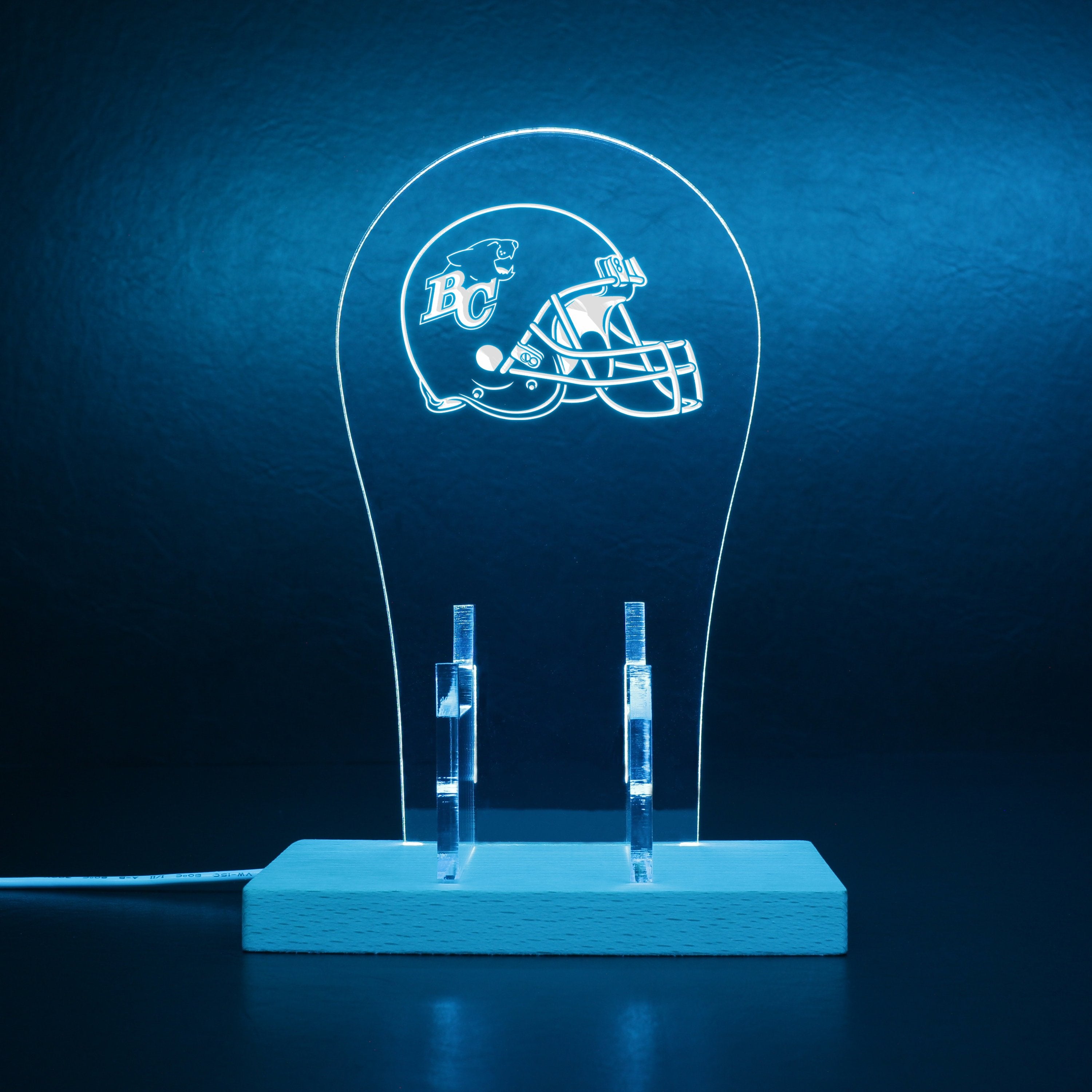 BC Lions Helmet RGB LED Gaming Headset Controller Stand