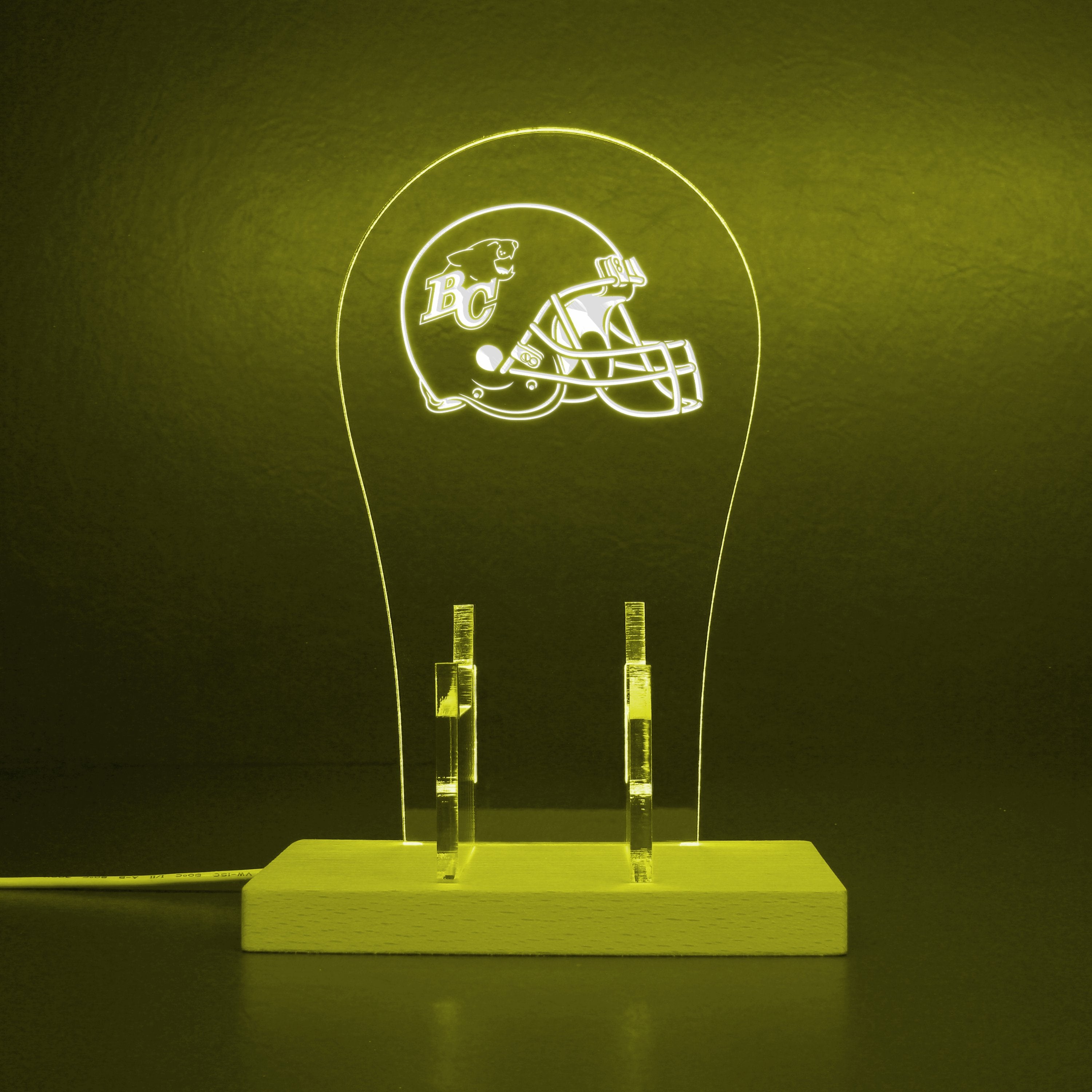 BC Lions Helmet RGB LED Gaming Headset Controller Stand