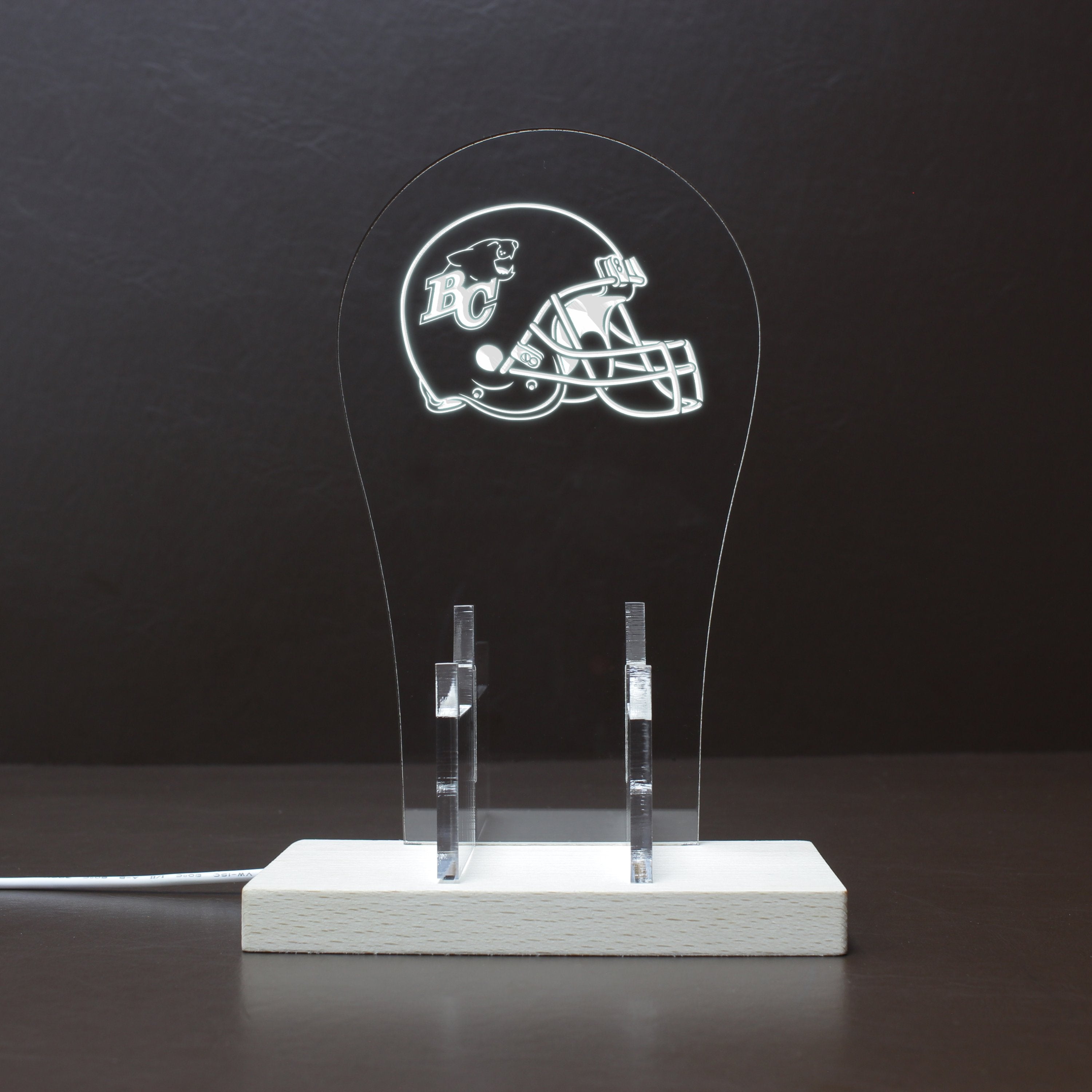 BC Lions Helmet RGB LED Gaming Headset Controller Stand
