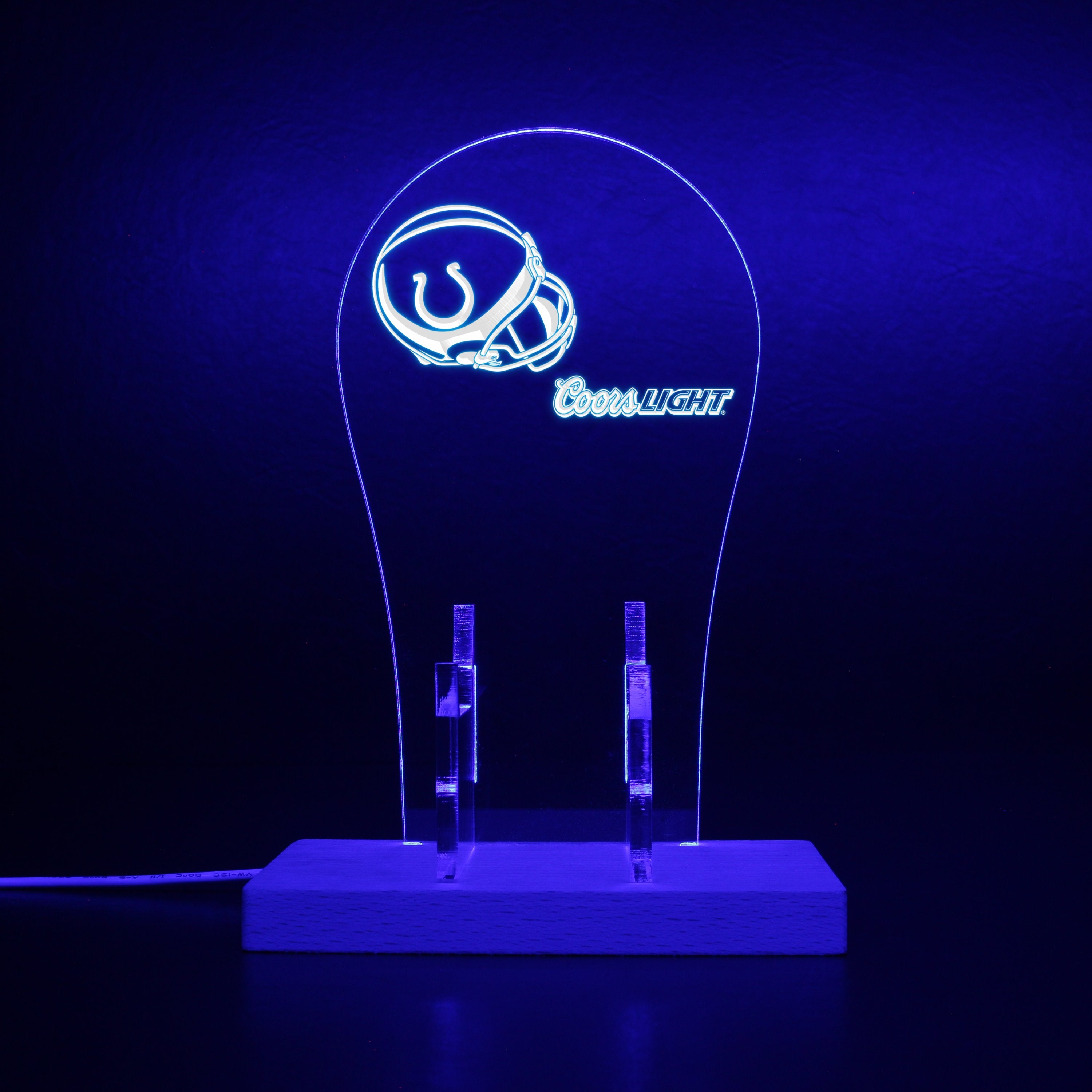 Indianapolis Colts Helmet Logo RGB LED Gaming Headset Controller Stand