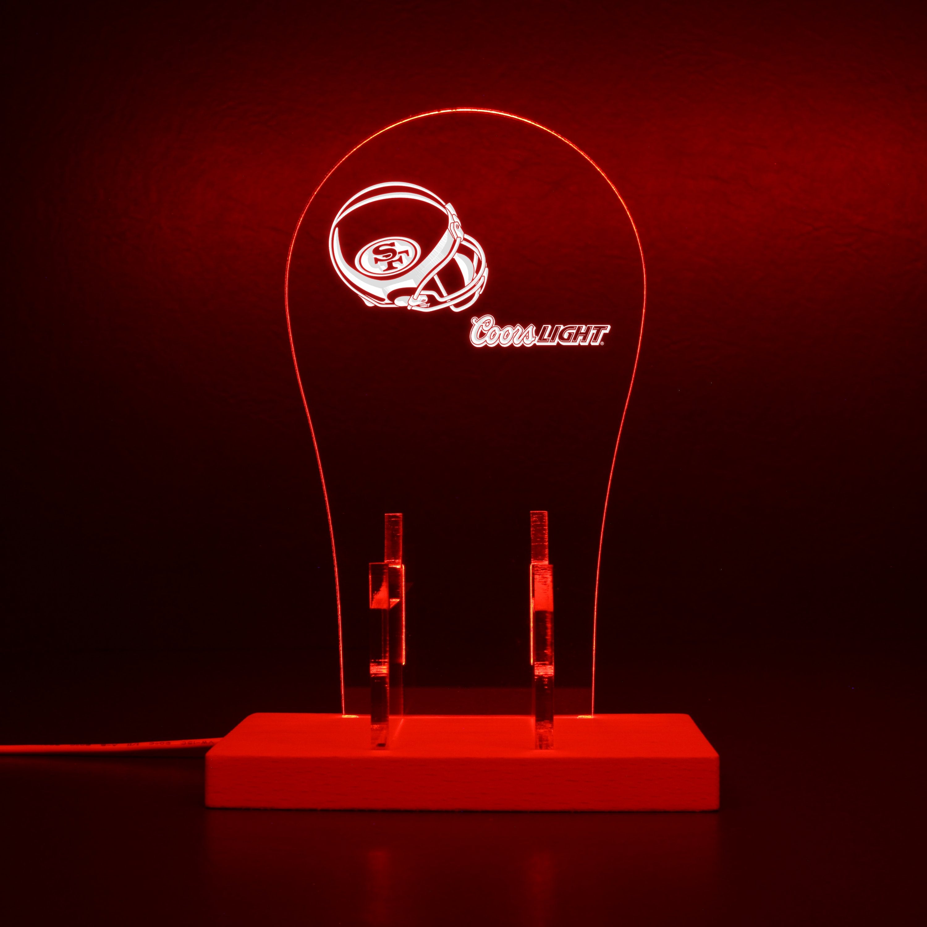 San Francisco 49Ers Helmet Logo RGB LED Gaming Headset Controller Stand