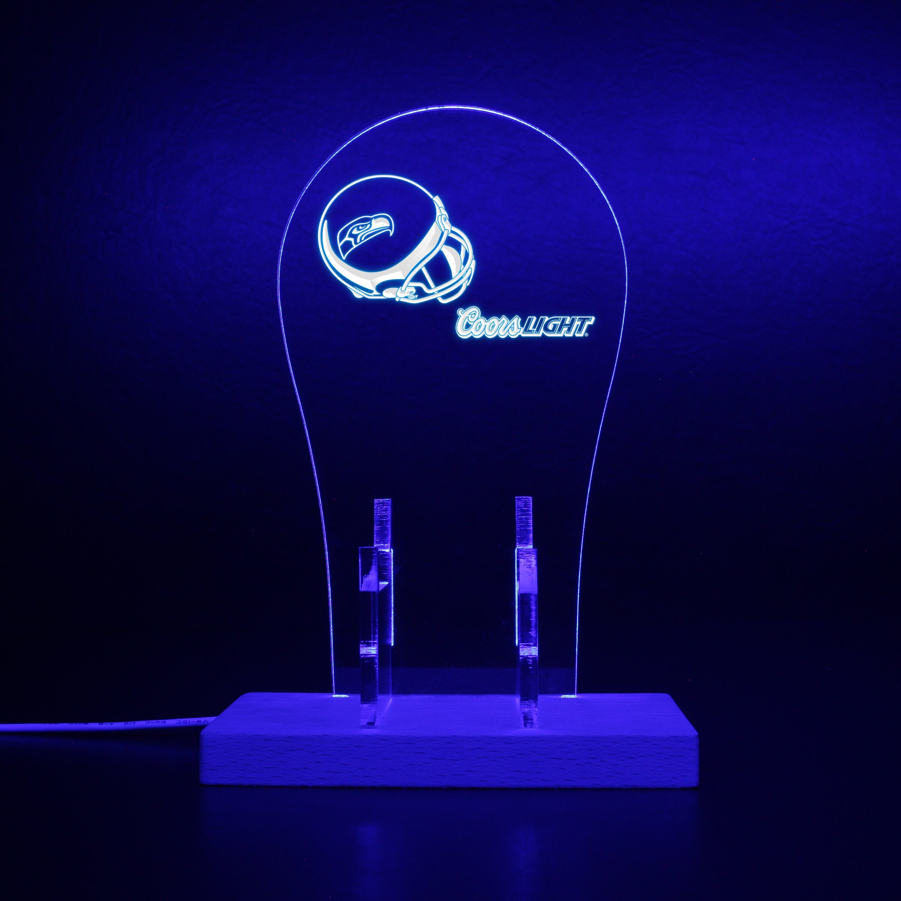 Seattle Seahawks Helmet Logo RGB LED Gaming Headset Controller Stand