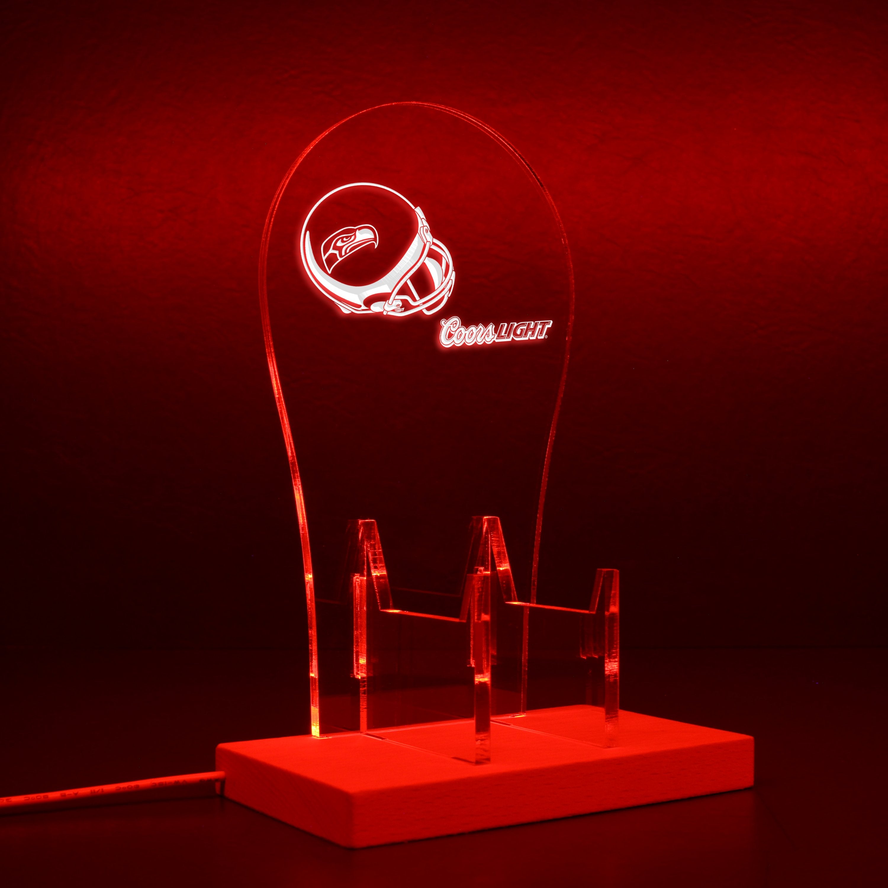 Seattle Seahawks Helmet Logo RGB LED Gaming Headset Controller Stand