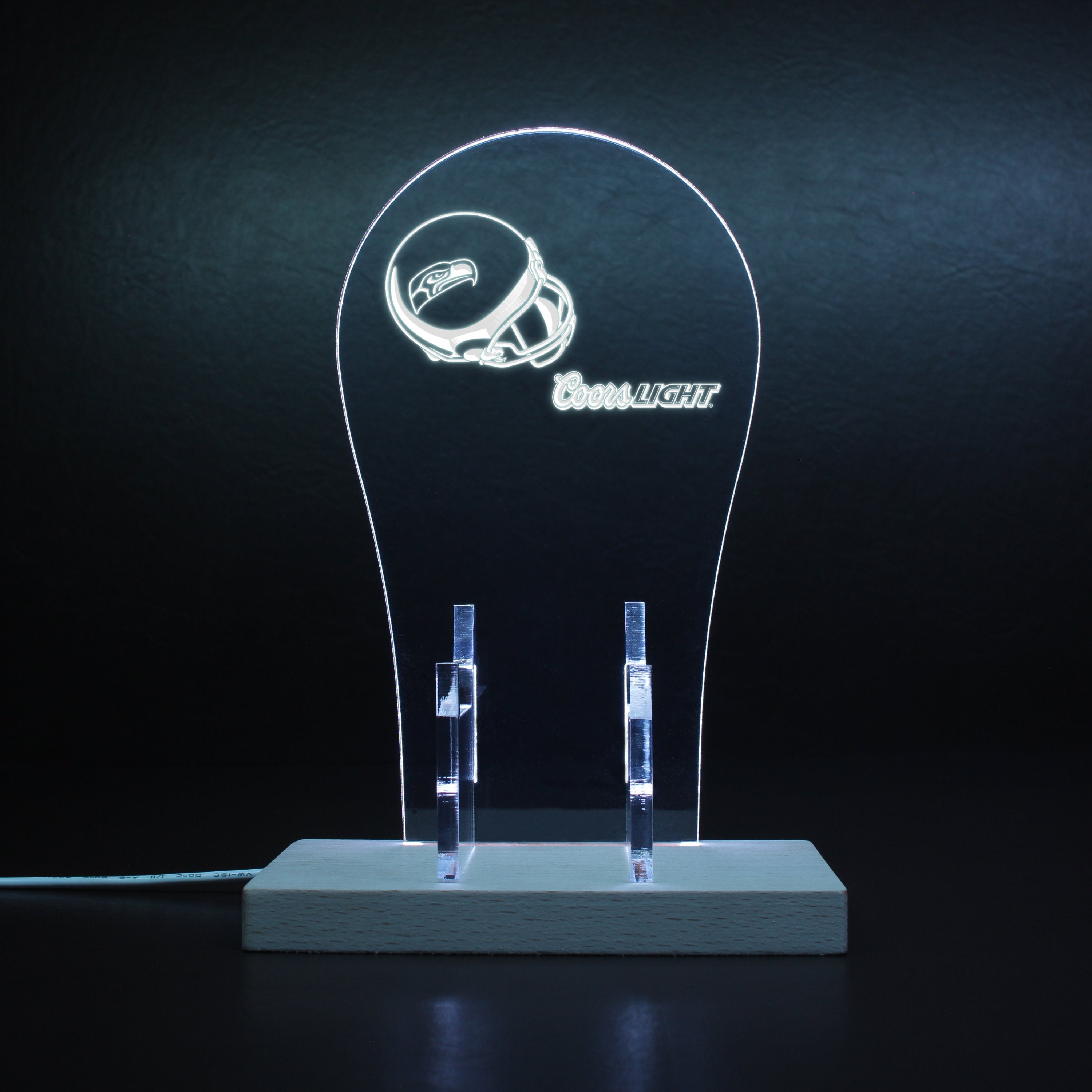 Seattle Seahawks Helmet Logo RGB LED Gaming Headset Controller Stand