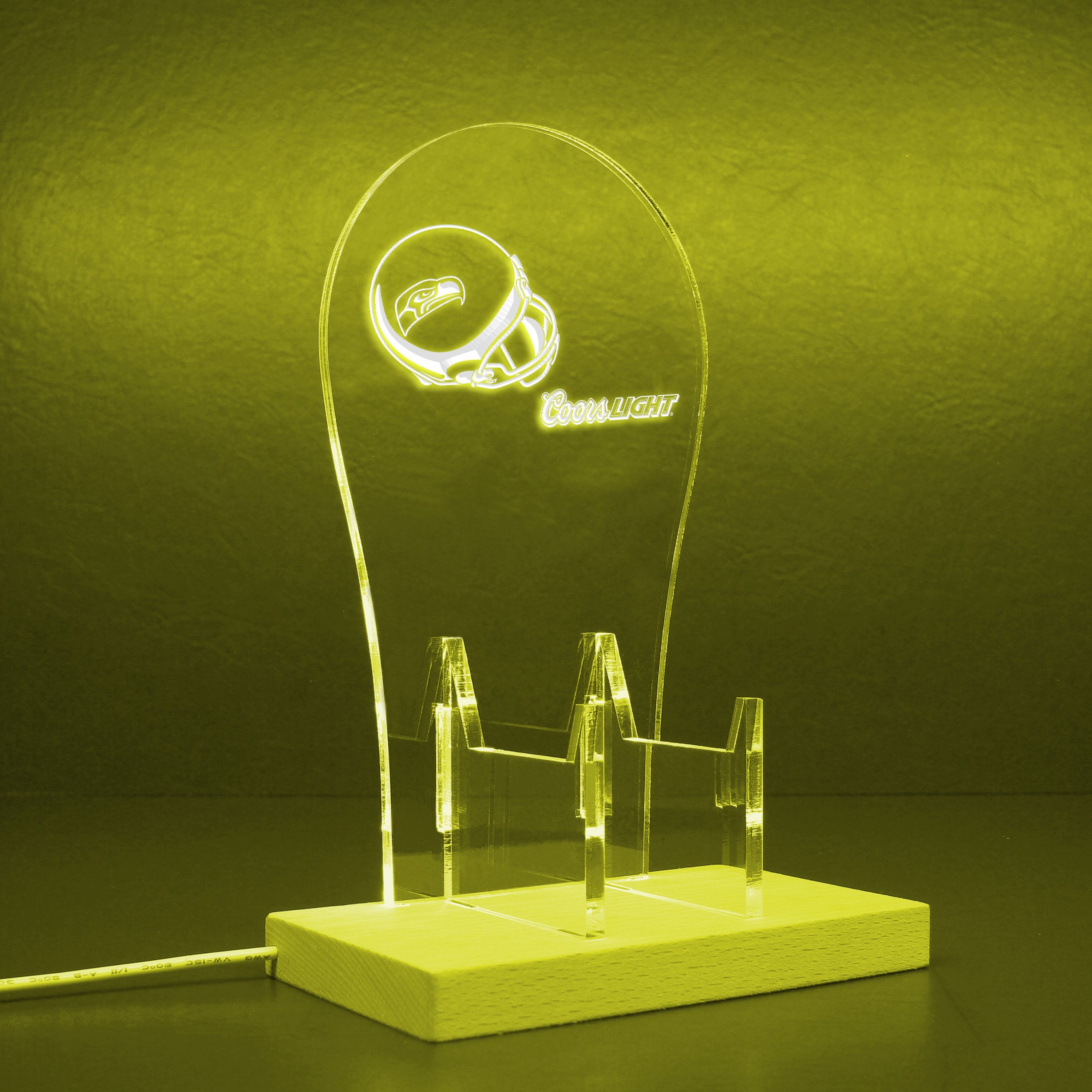 Seattle Seahawks Helmet Logo RGB LED Gaming Headset Controller Stand