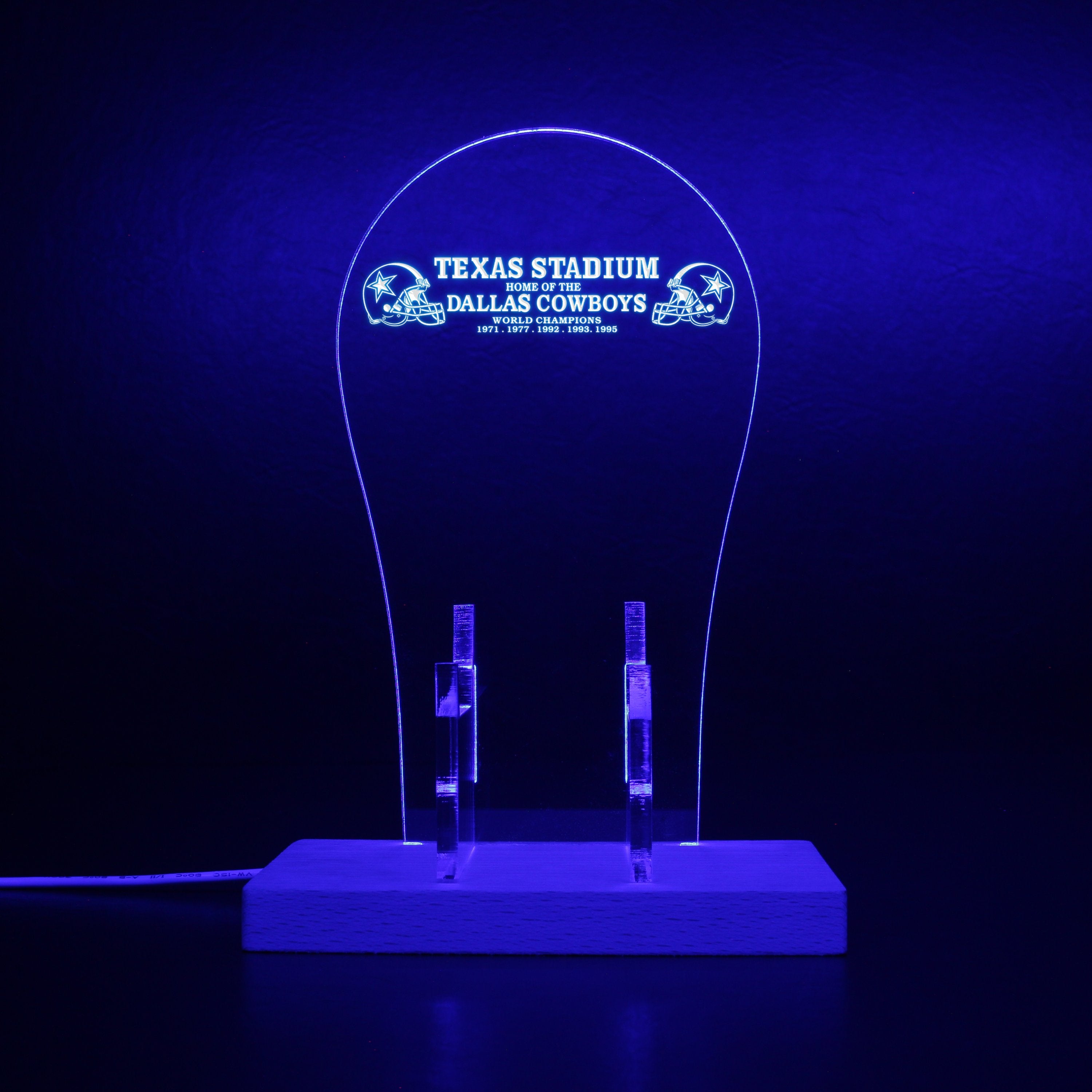 Dallas Cowboys Texas Stadium 2 RGB LED Gaming Headset Controller Stand