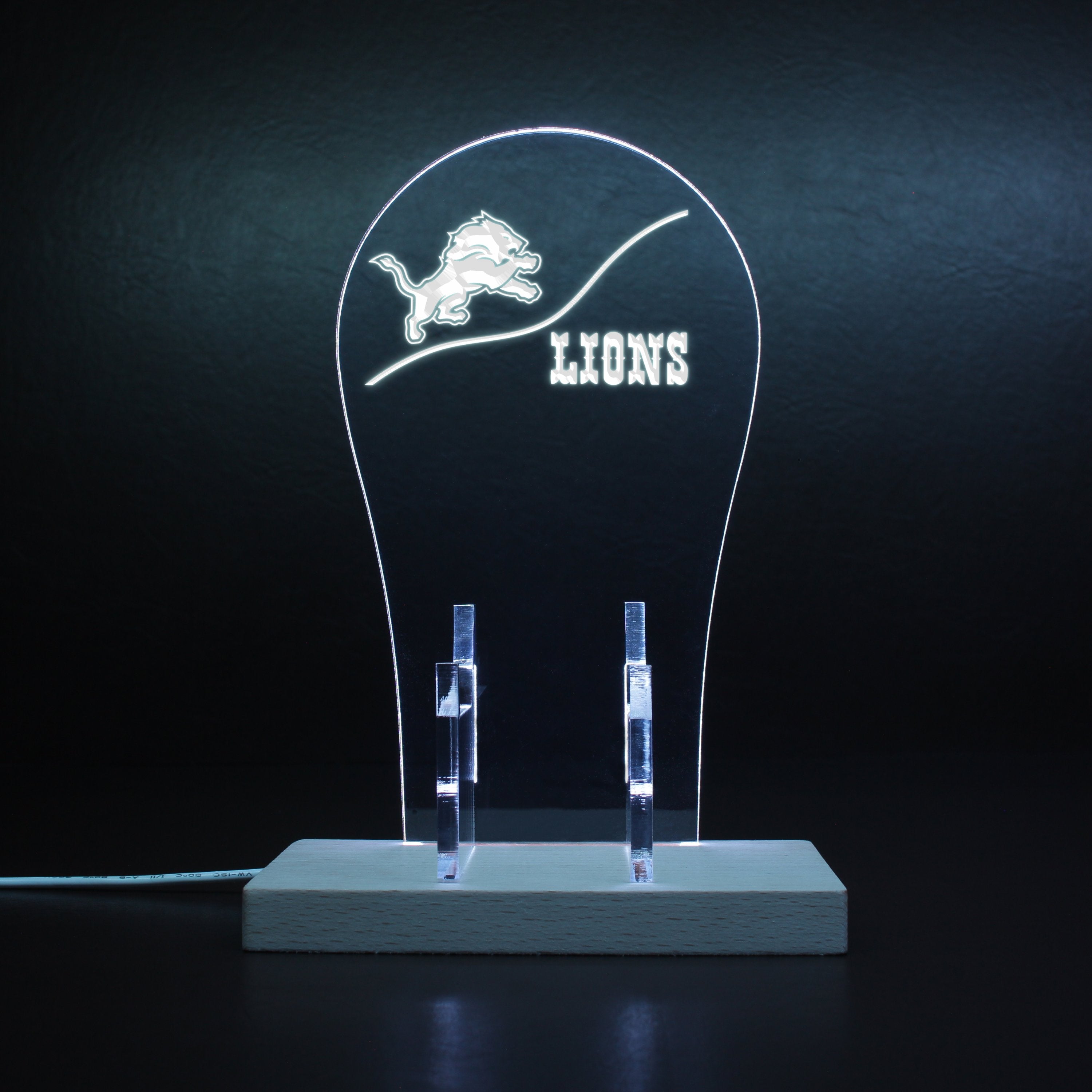 Detroit Lions NFL RGB LED Gaming Headset Controller Stand