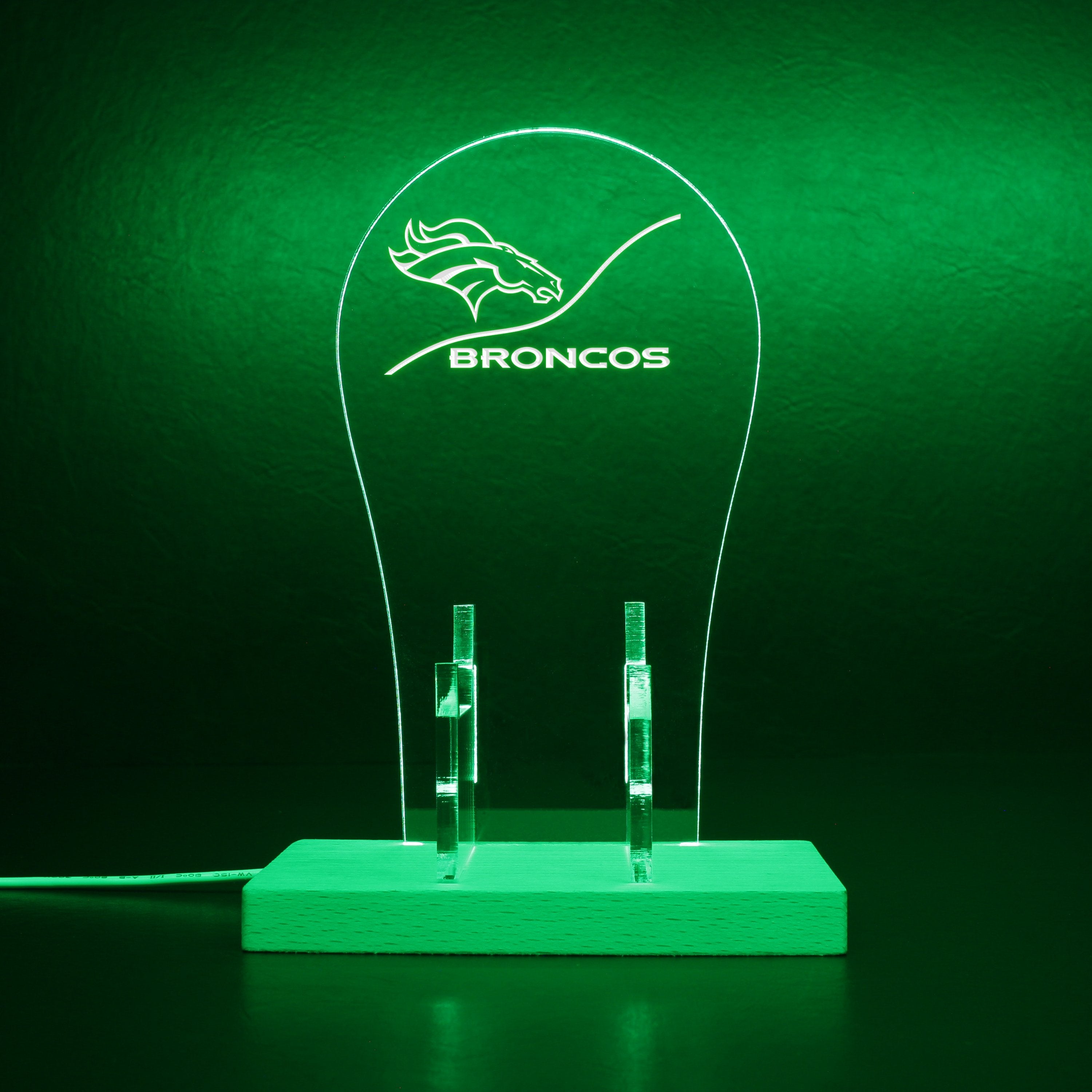 Denver Broncos NFL RGB LED Gaming Headset Controller Stand