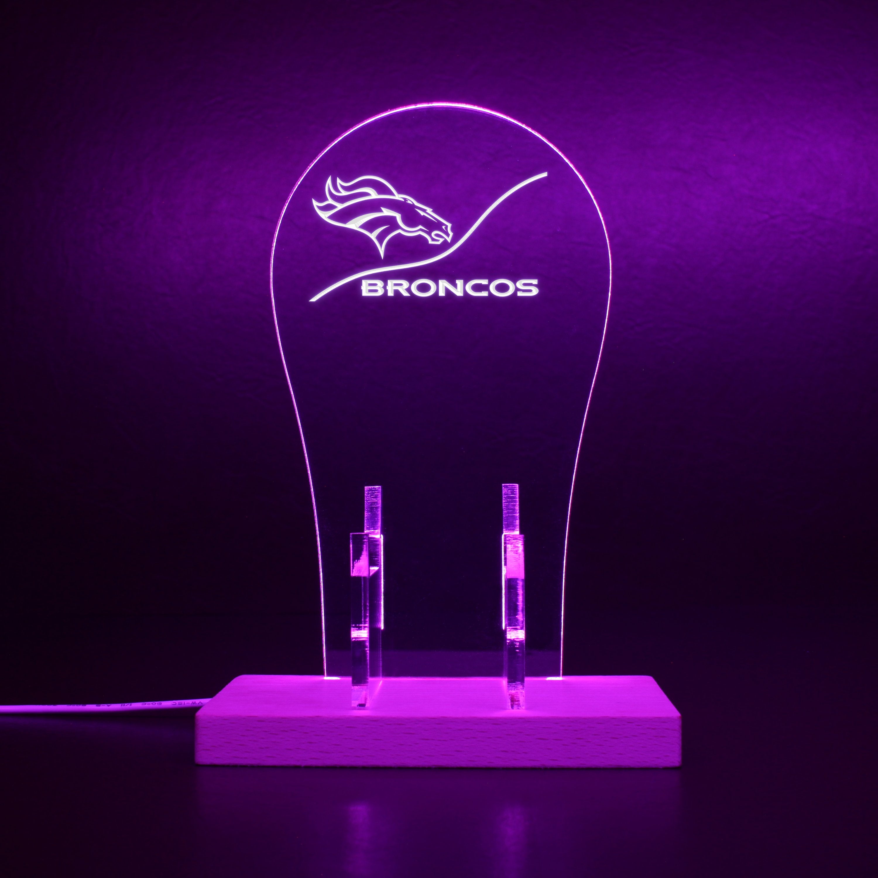 Denver Broncos NFL RGB LED Gaming Headset Controller Stand