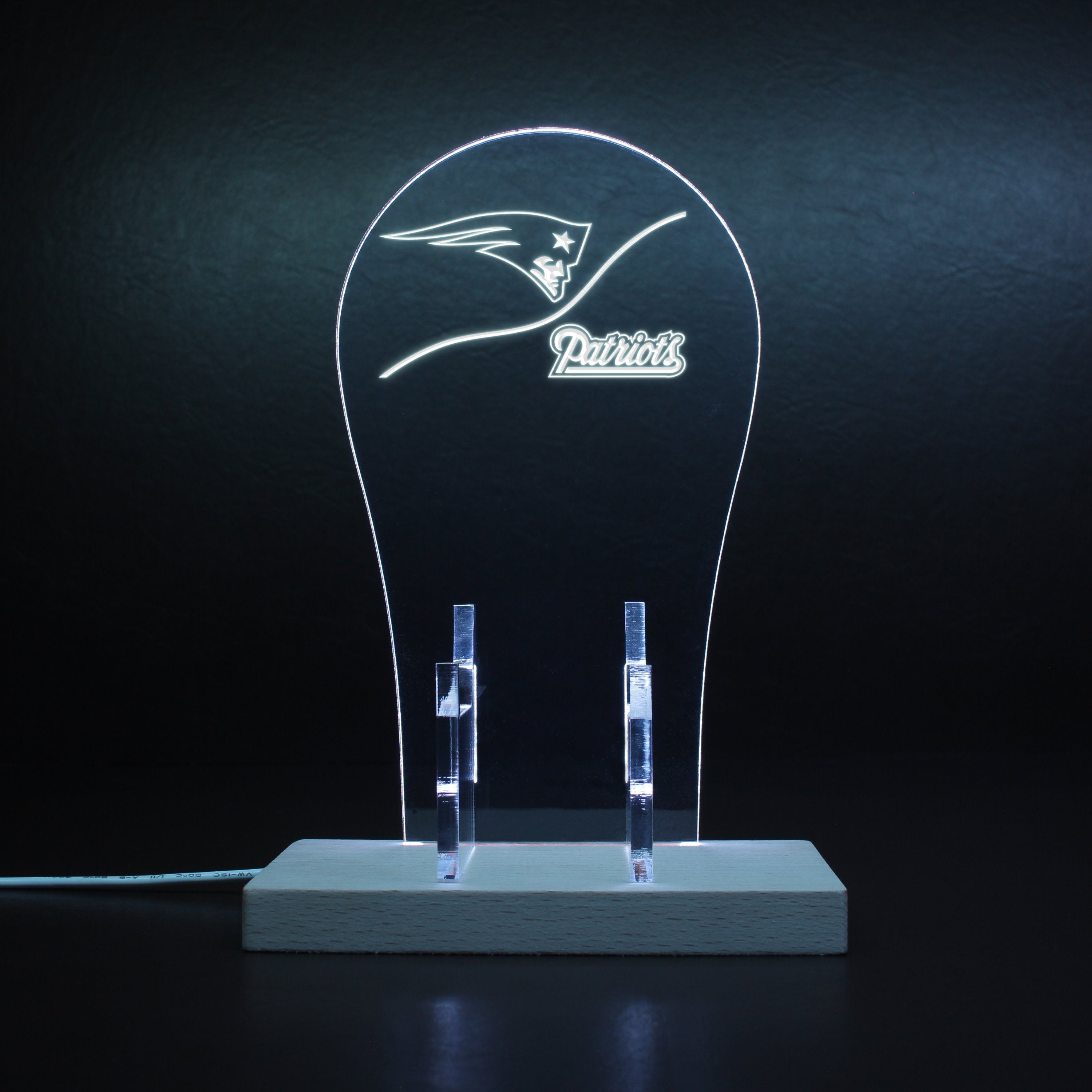 New England Patriots NFL RGB LED Gaming Headset Controller Stand
