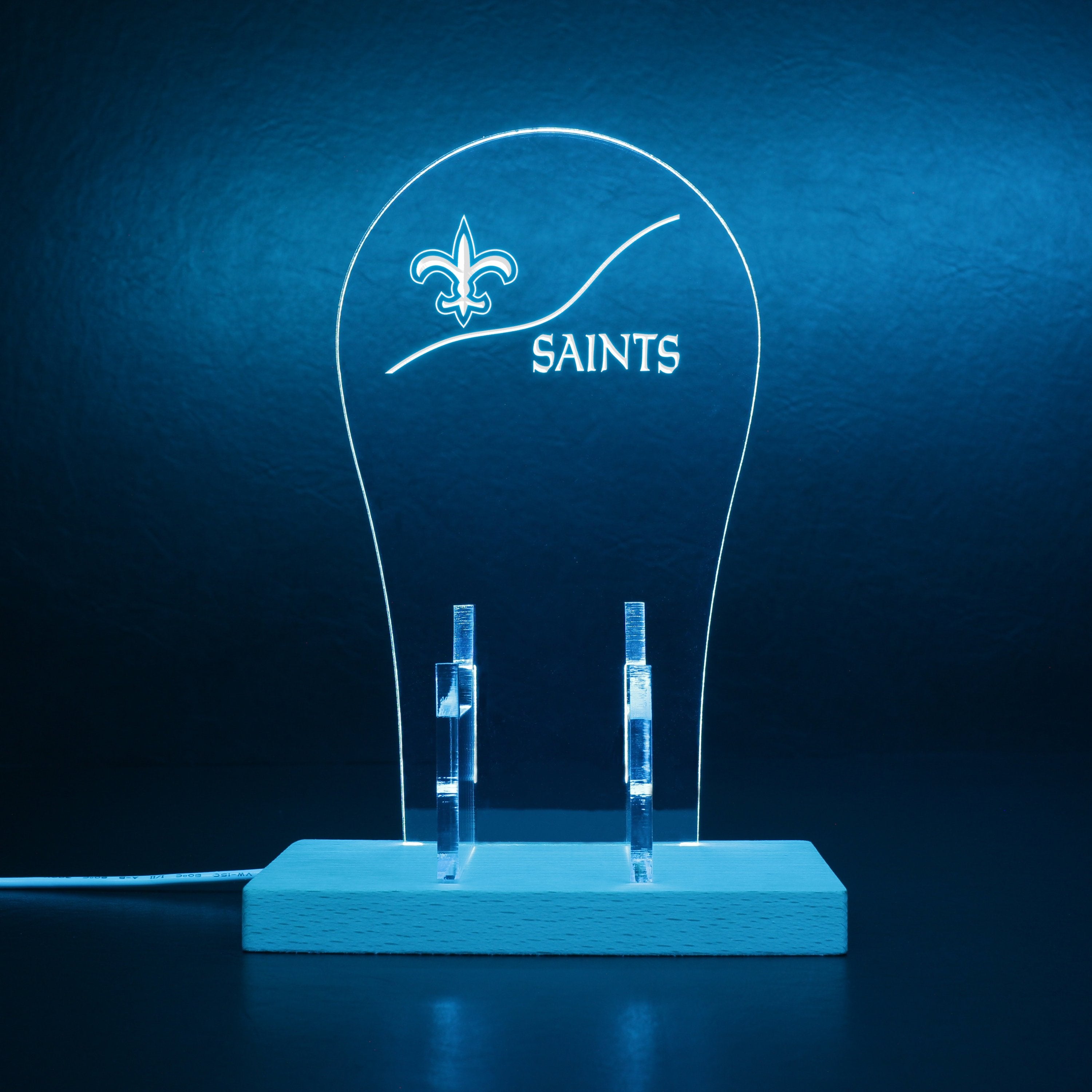 New Orleans Saints NFL RGB LED Gaming Headset Controller Stand