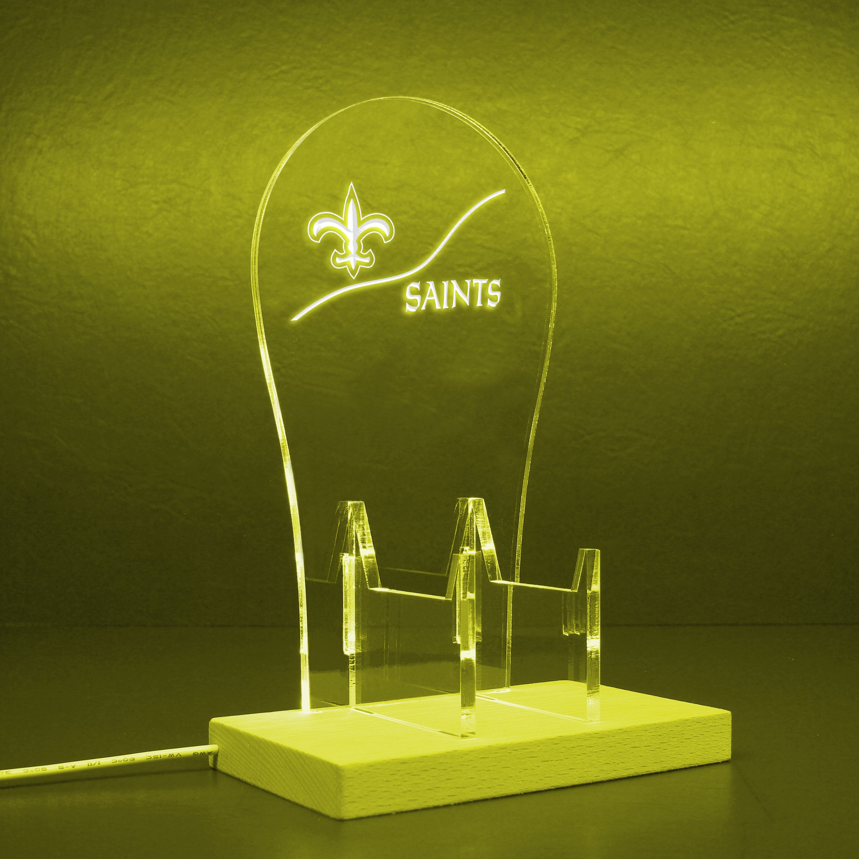 New Orleans Saints NFL RGB LED Gaming Headset Controller Stand