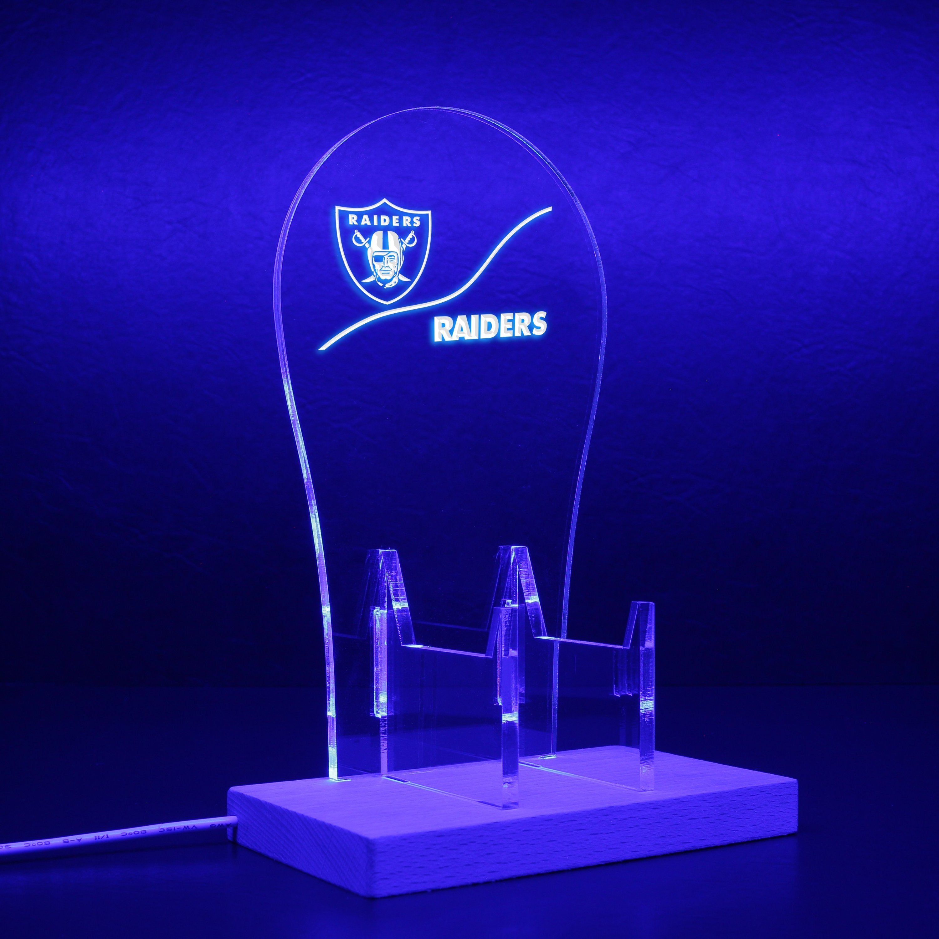 Las Vegas Raiders NFL RGB LED Gaming Headset Controller Stand