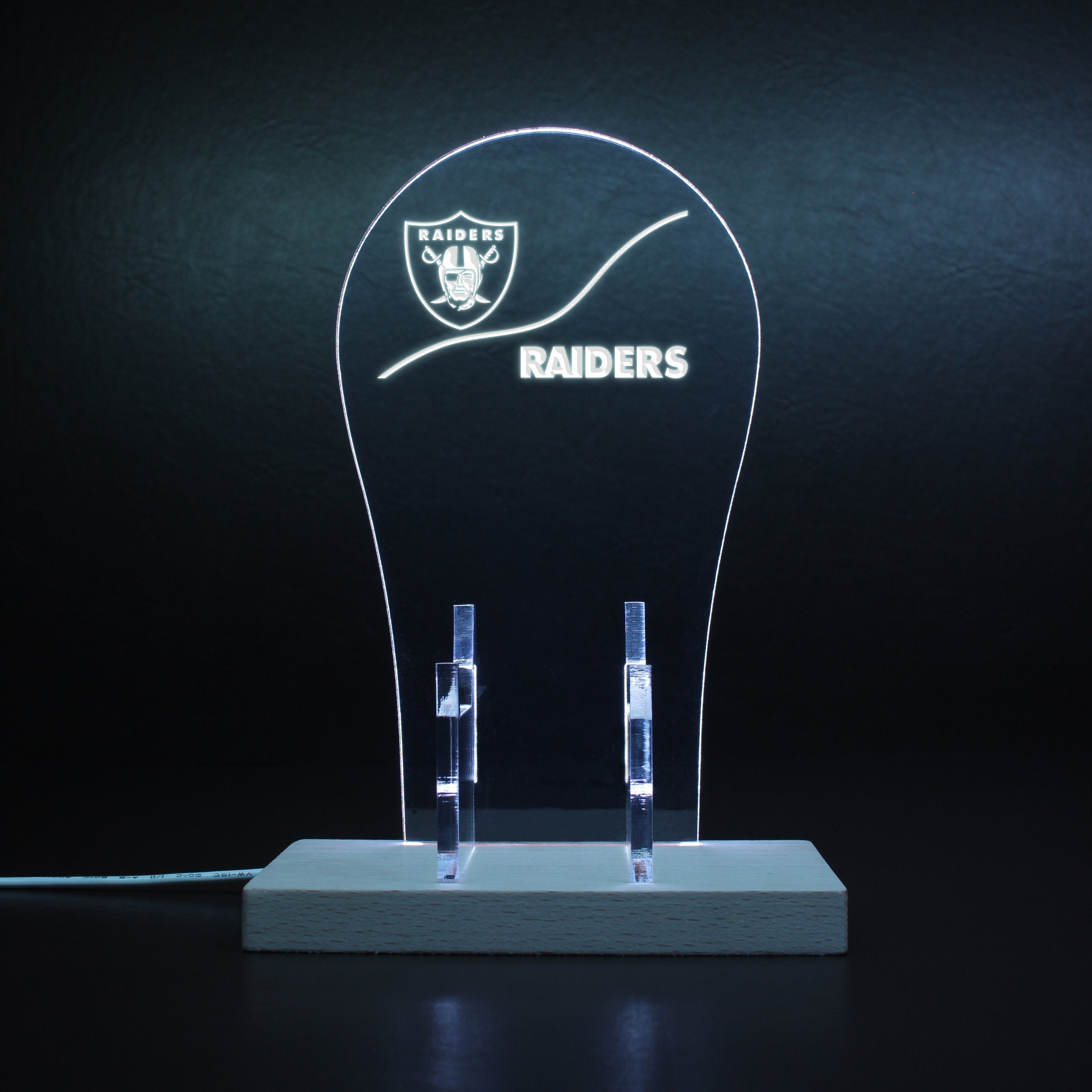 Las Vegas Raiders NFL RGB LED Gaming Headset Controller Stand