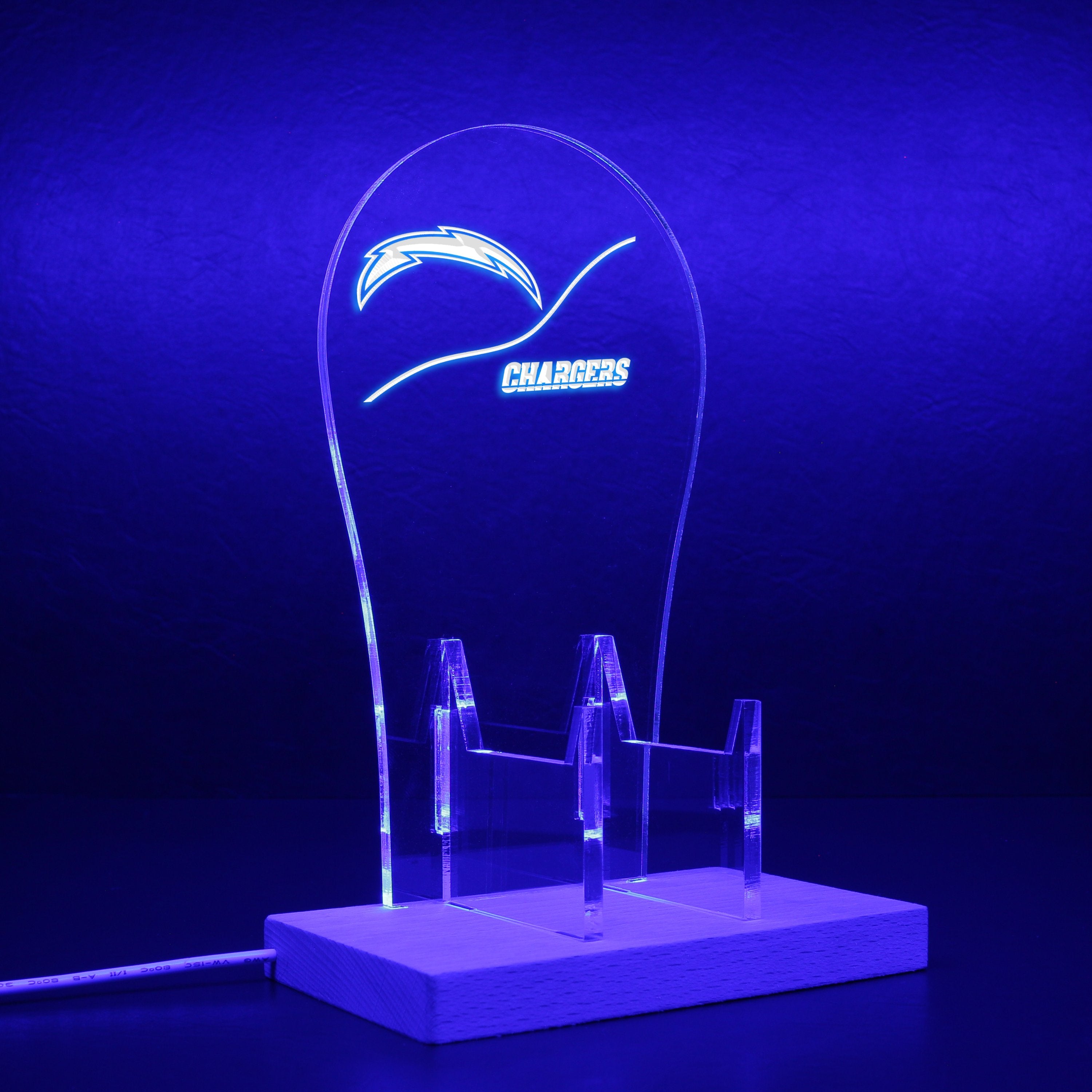 Los Angeles Chargers NFL RGB LED Gaming Headset Controller Stand