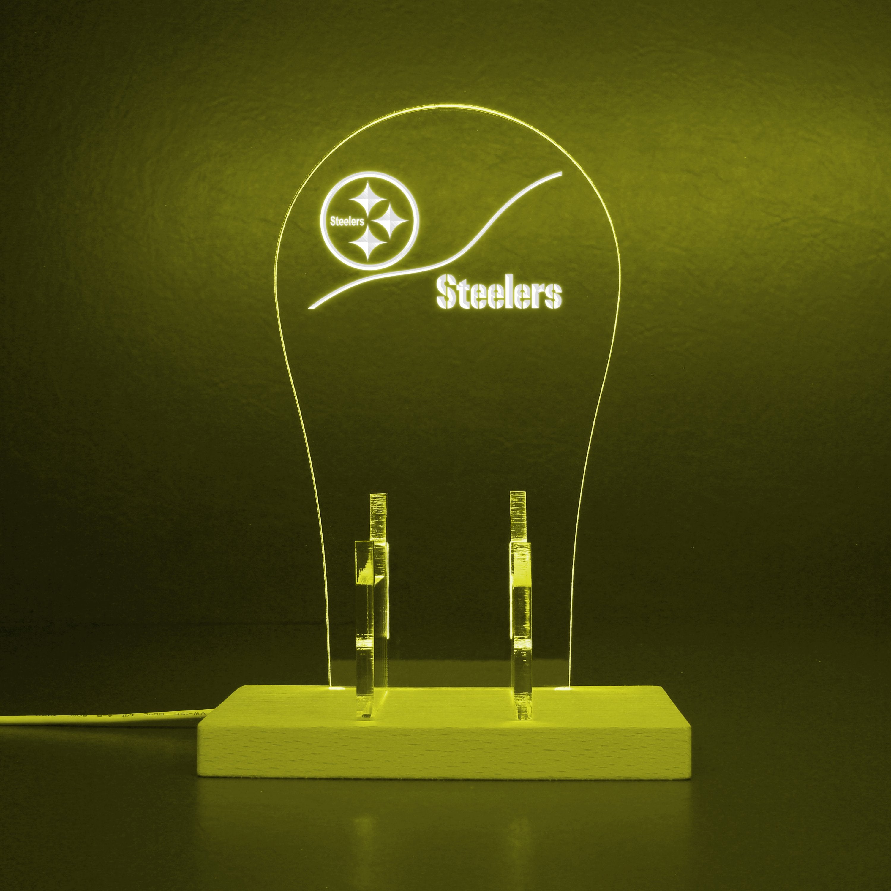 Pittsburgh Steelers NFL RGB LED Gaming Headset Controller Stand