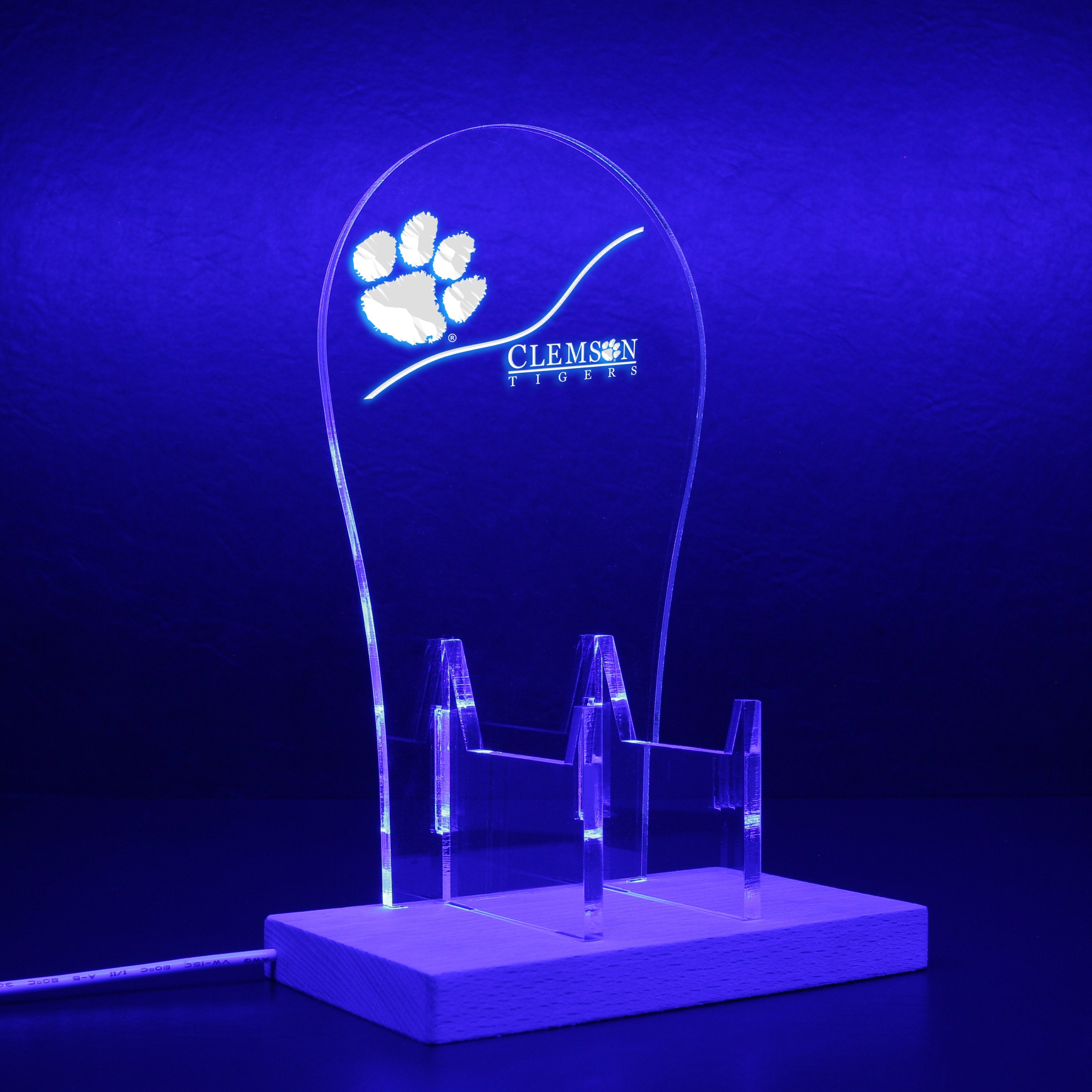 Clemson Tigers RGB LED Gaming Headset Controller Stand