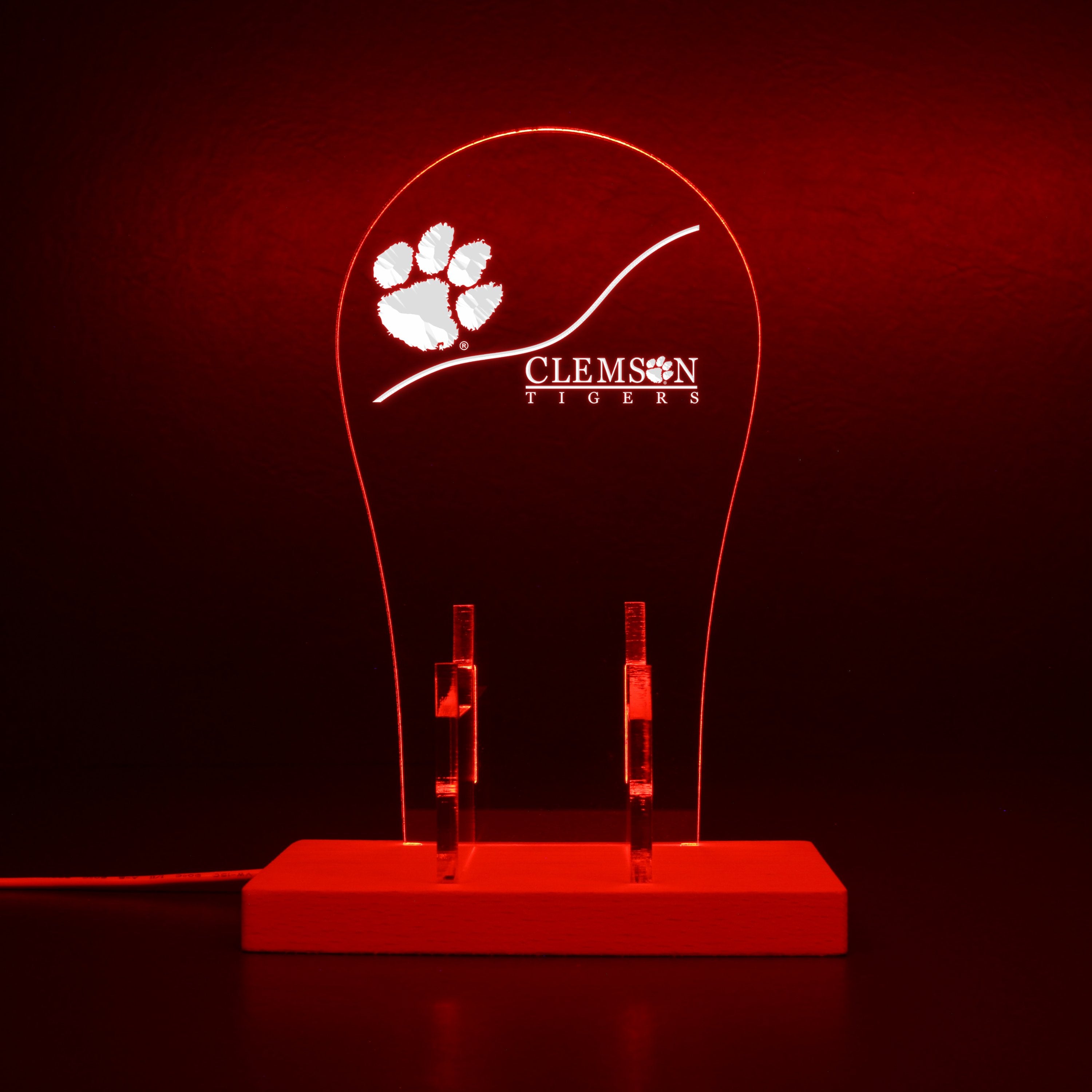 Clemson Tigers RGB LED Gaming Headset Controller Stand