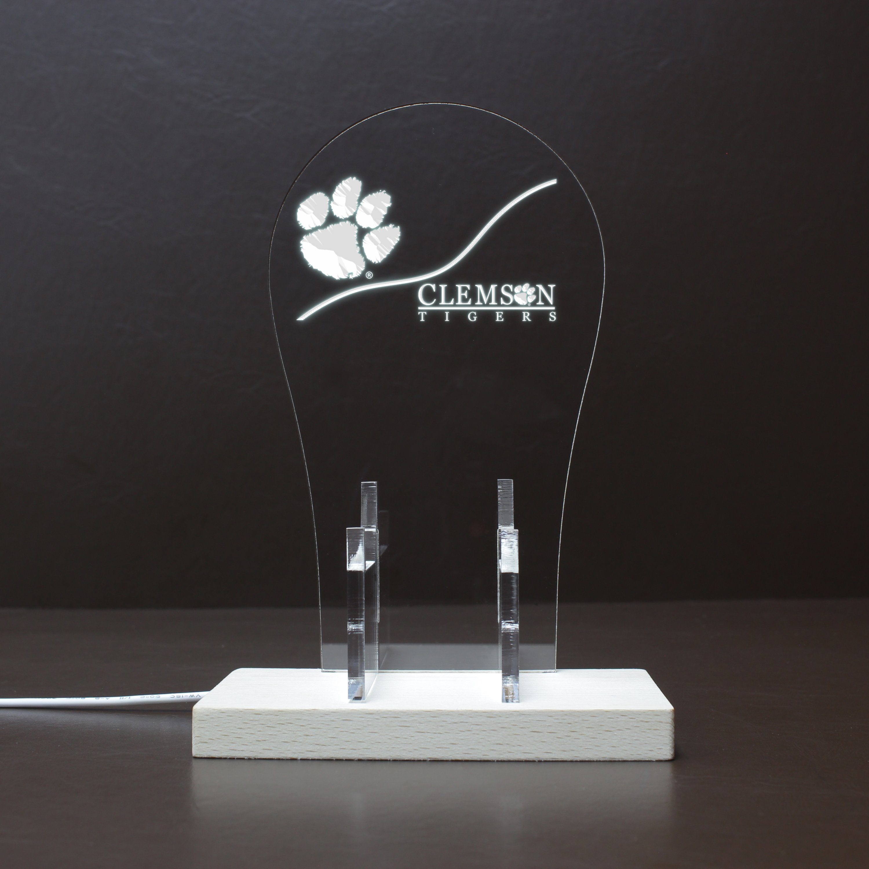 Clemson Tigers RGB LED Gaming Headset Controller Stand