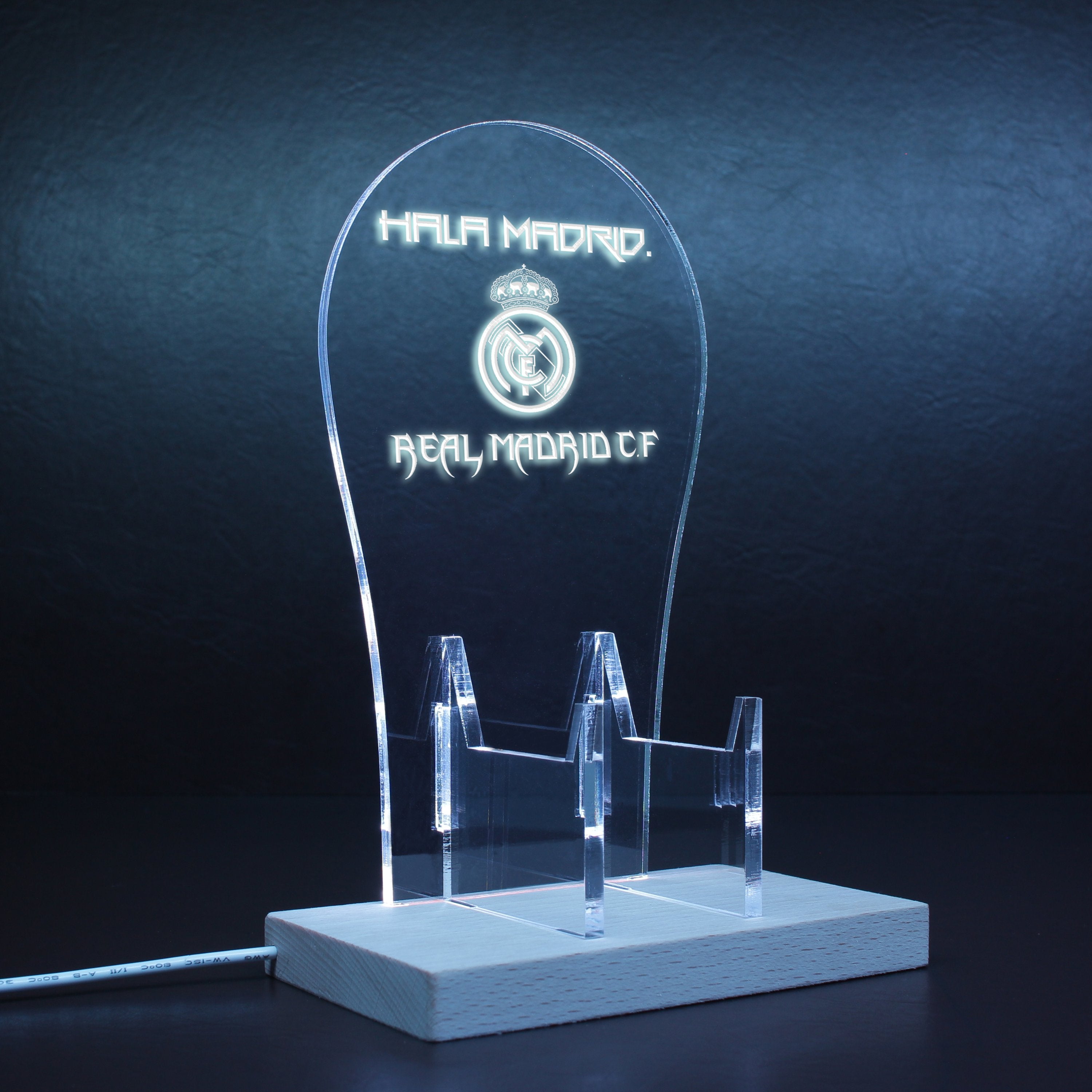 Hala Madrid Real Madrid RGB LED Gaming Headset Controller Stand