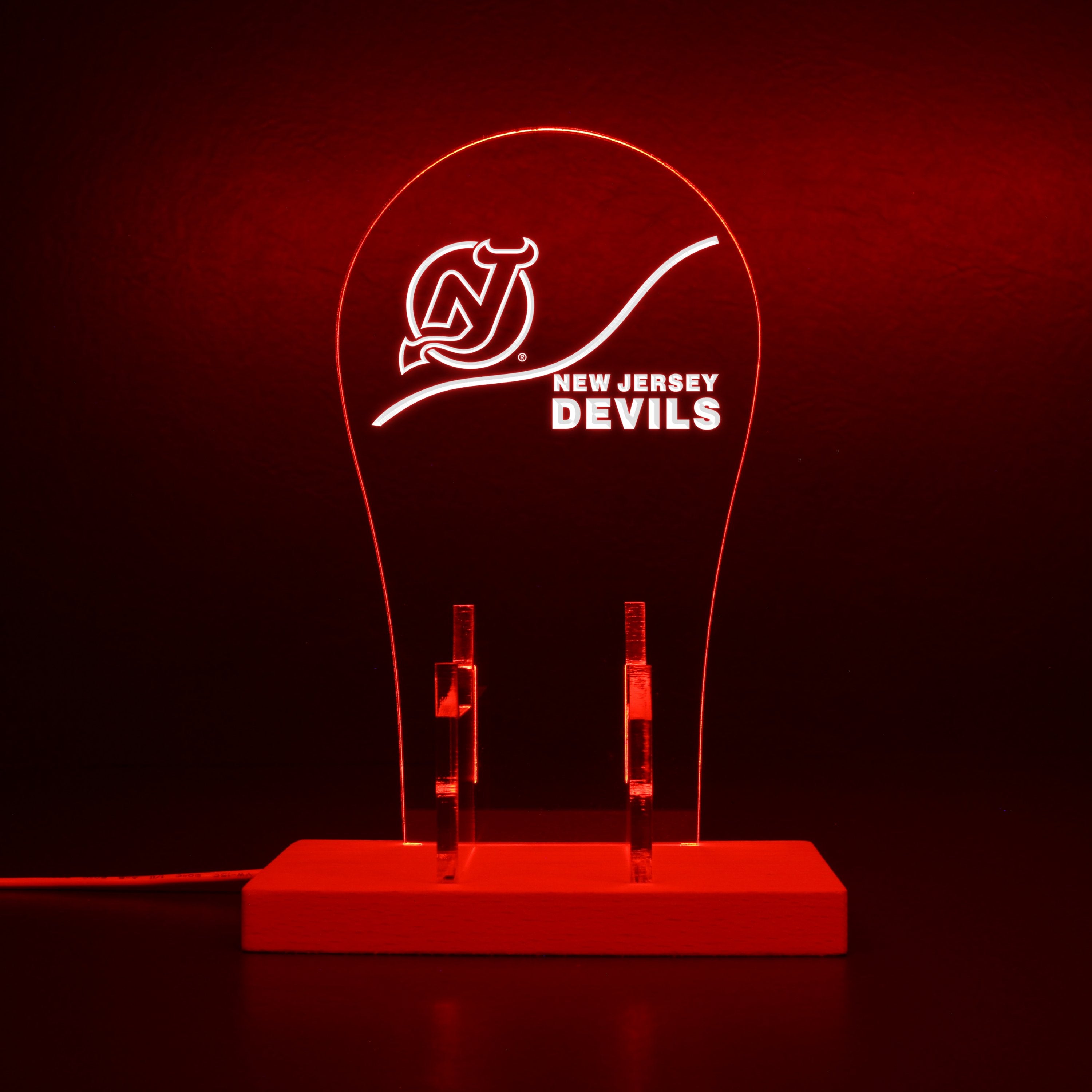 New Jersey Devils RGB LED Gaming Headset Controller Stand