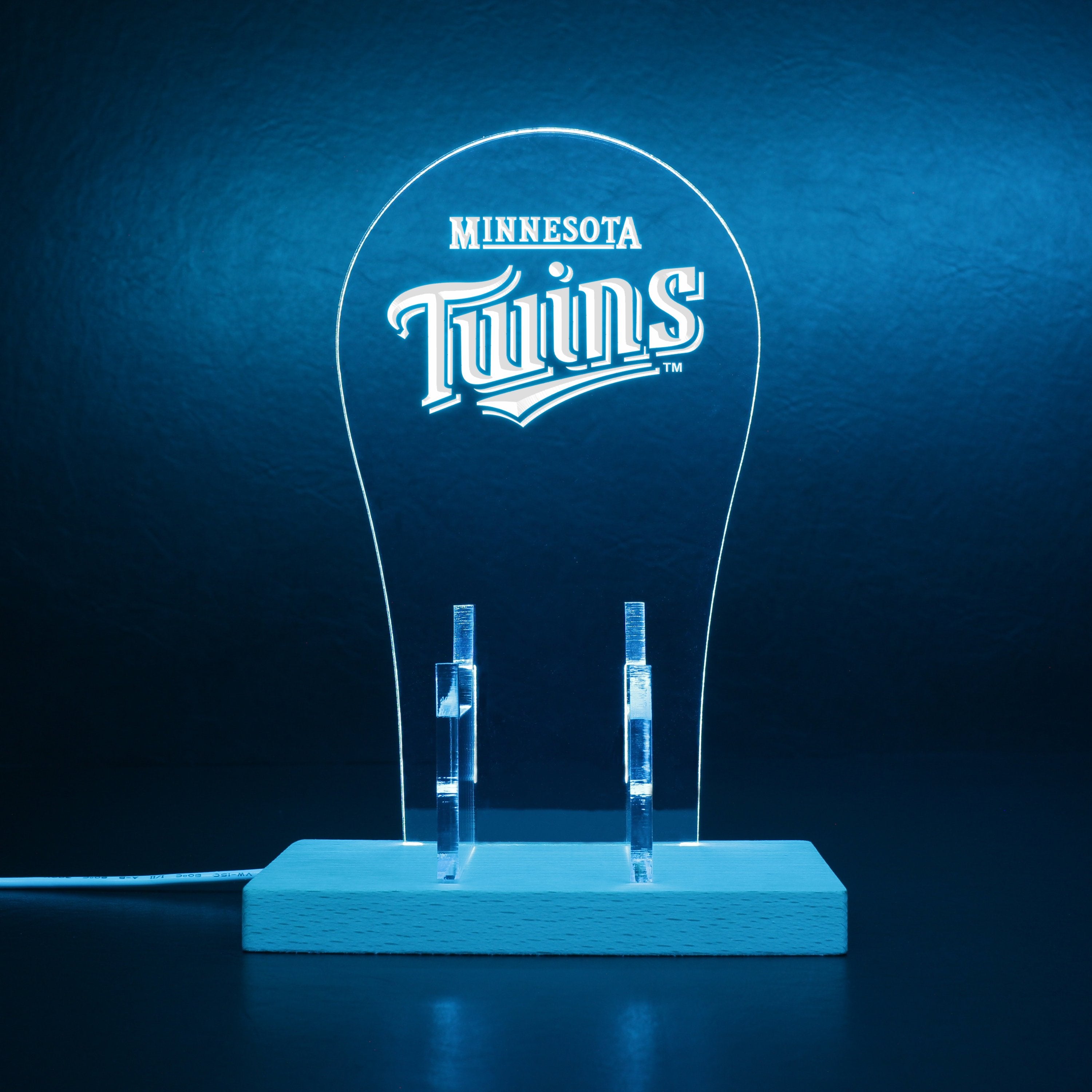 Minnesota Twins Wordmark Logos 1987 - 2009 RGB LED Gaming Headset Controller Stand