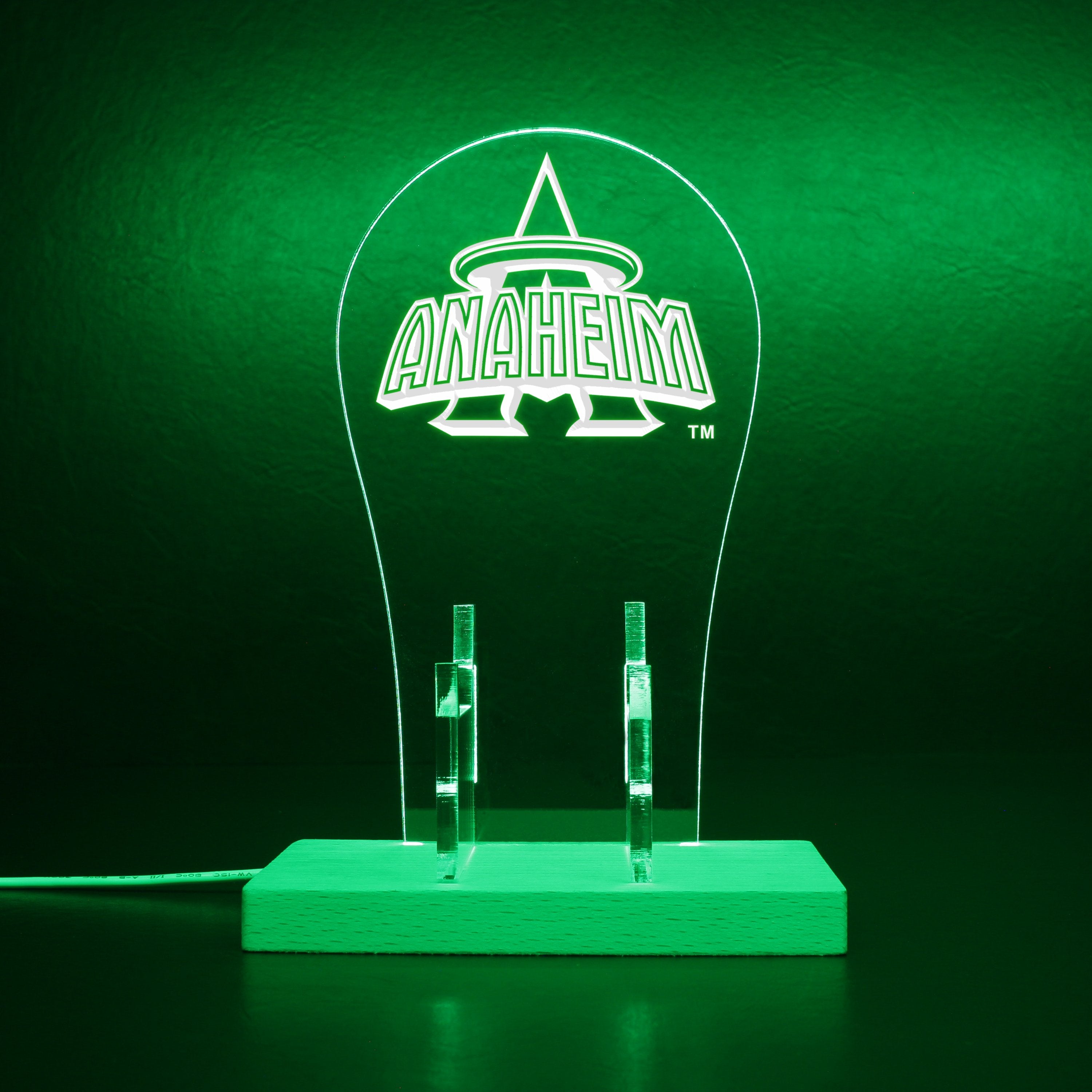 Los Angeles Angels Alternate Logos 1997 - 2001 RGB LED Gaming Headset Controller Stand