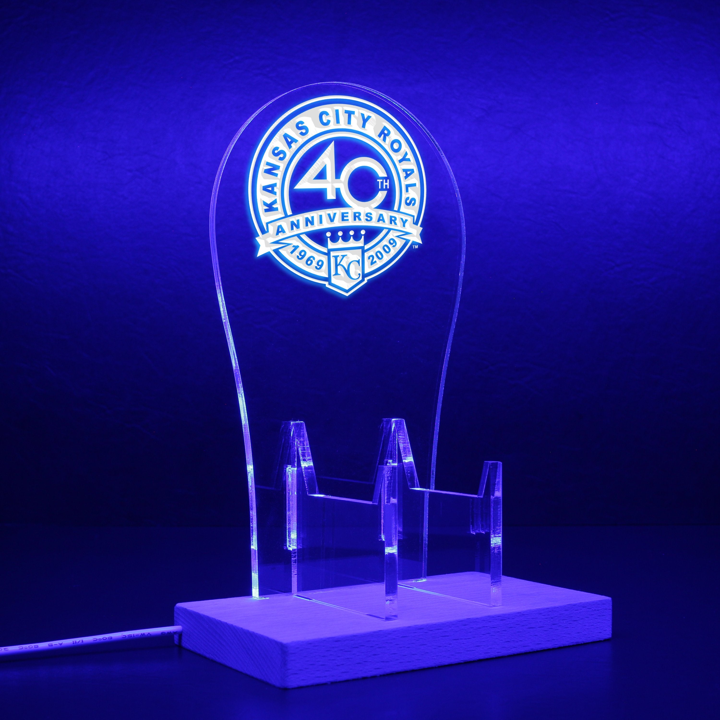 Kansas City Royals 40th Anniversary RGB LED Gaming Headset Controller Stand