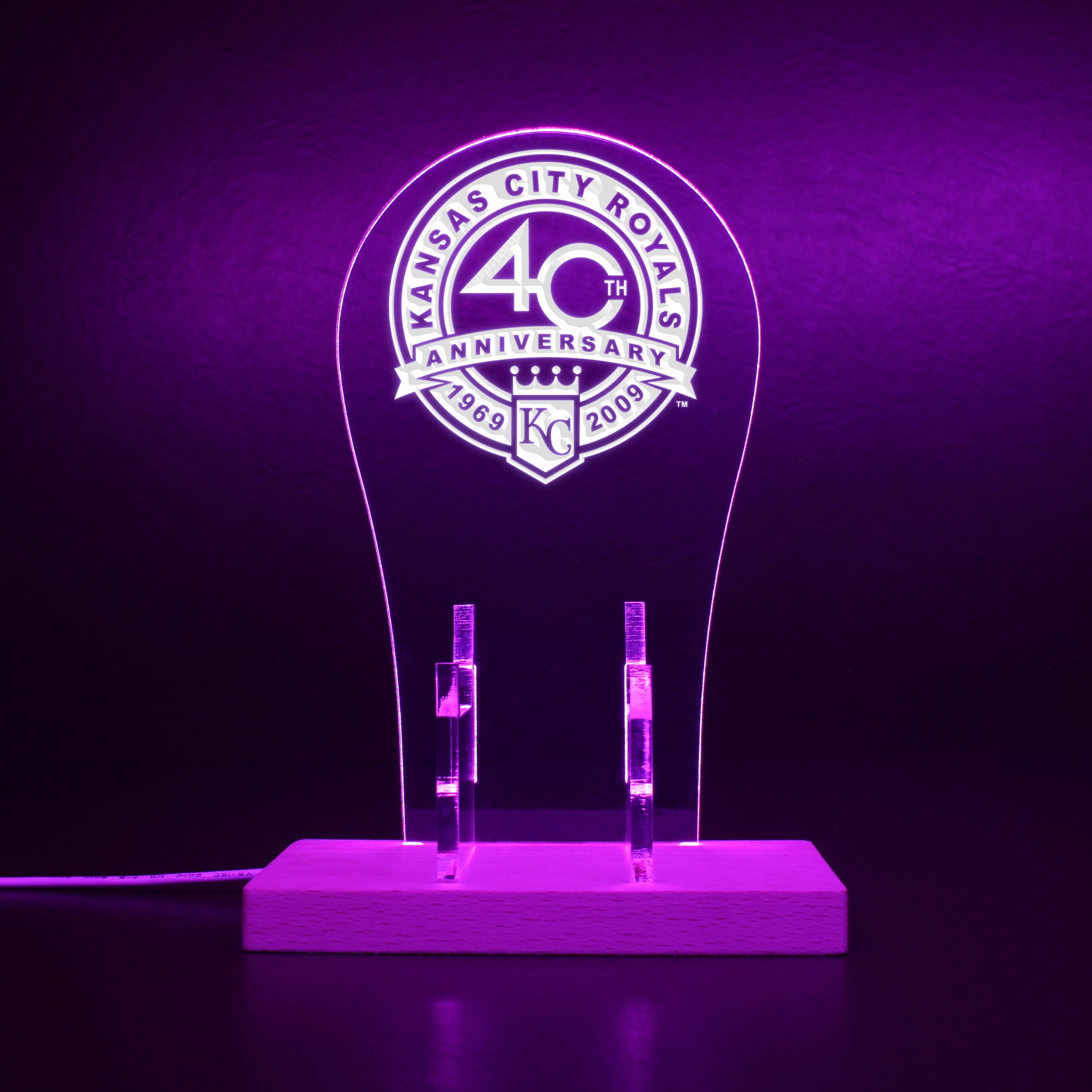 Kansas City Royals 40th Anniversary RGB LED Gaming Headset Controller Stand
