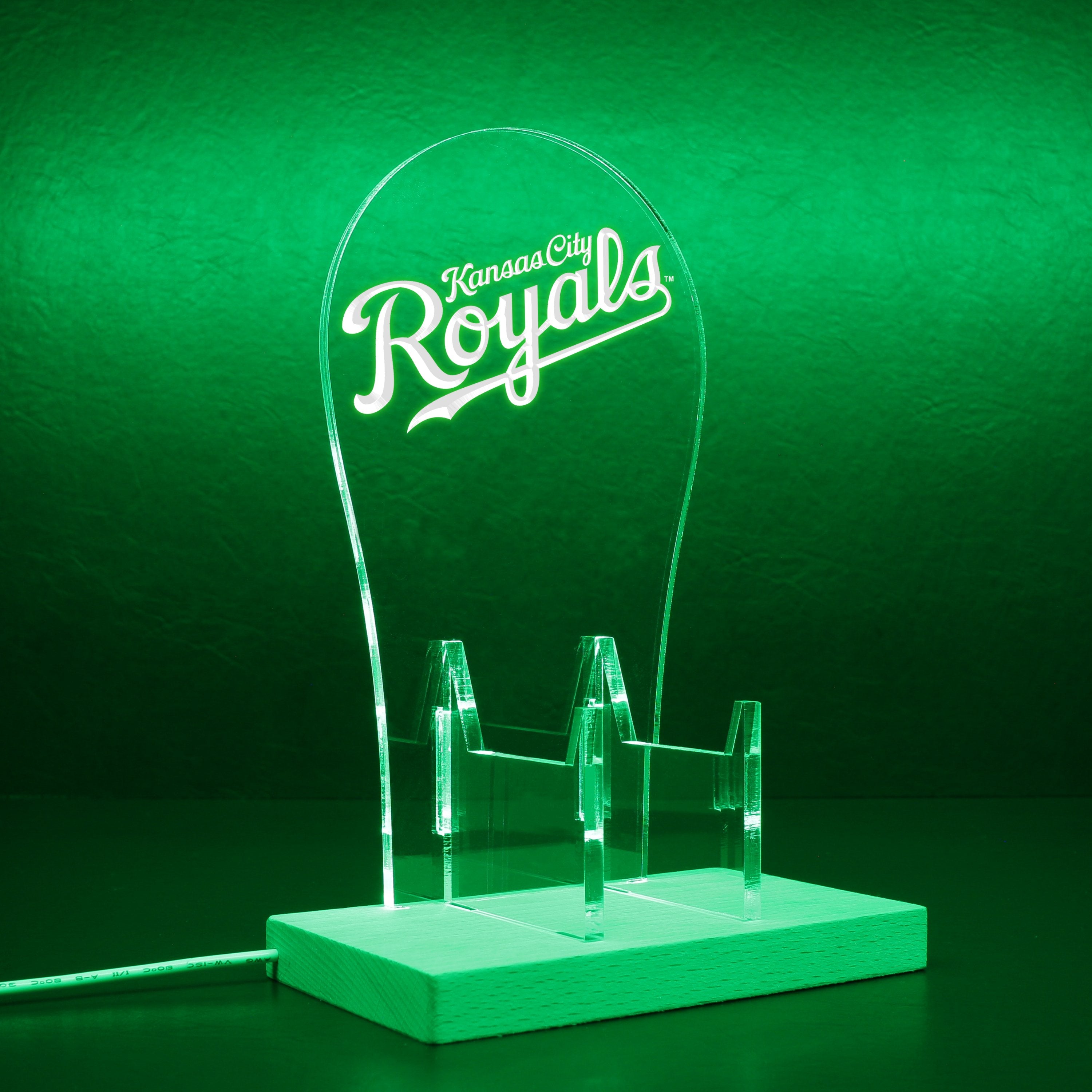 Kansas City Royals Jersey Logos RGB LED Gaming Headset Controller Stand