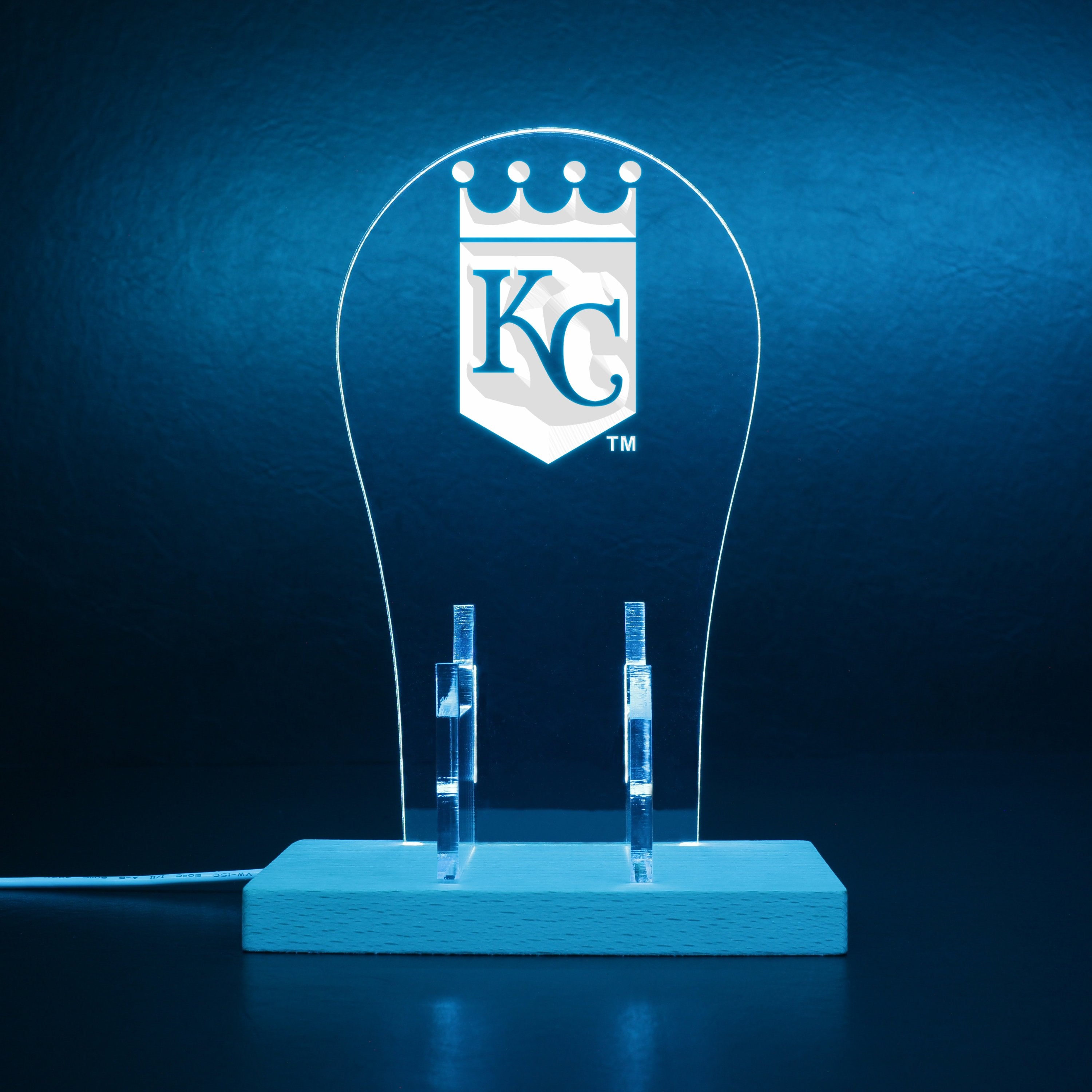 Kansas City Royals Alternate Logos 2006 RGB LED Gaming Headset Controller Stand