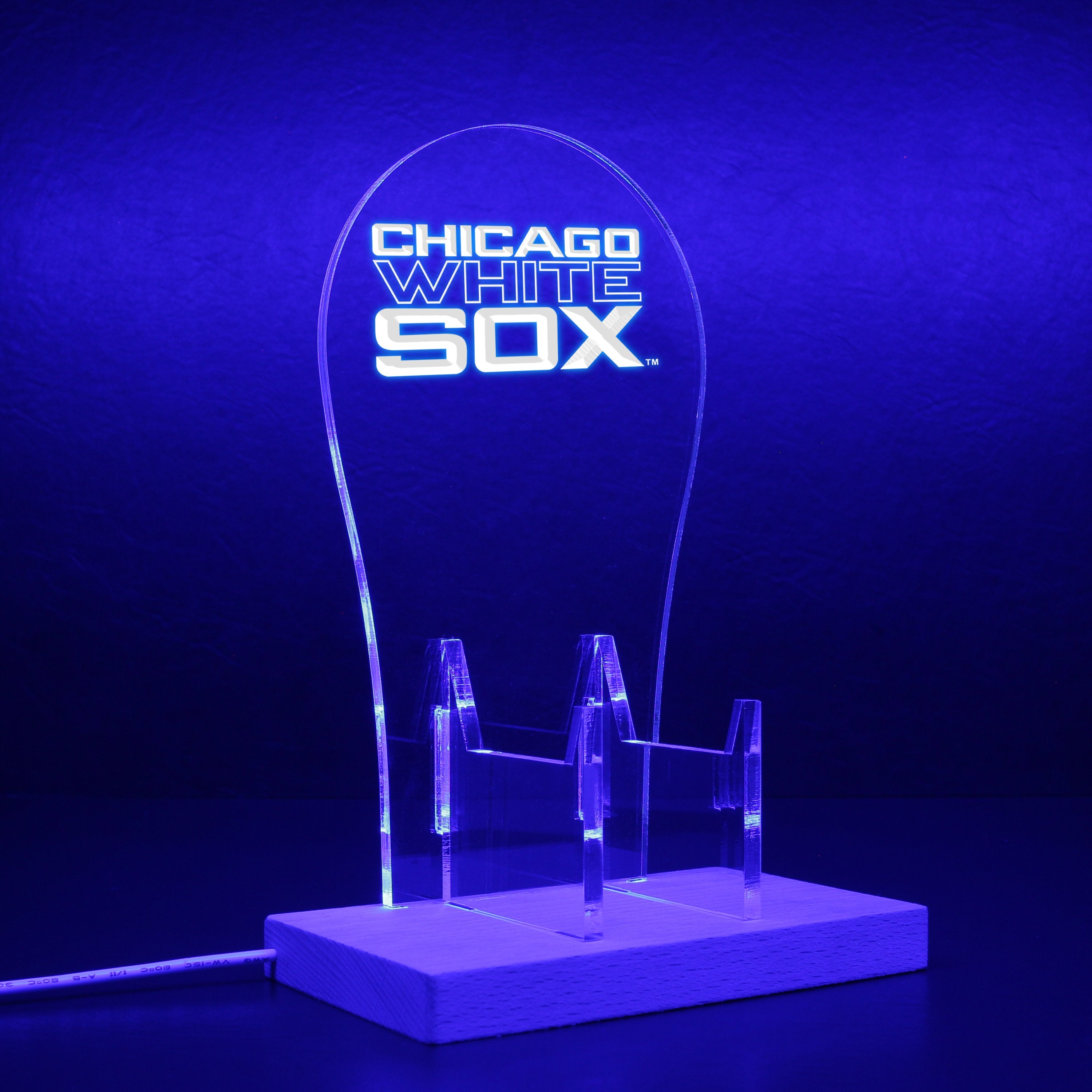 Chicago White Sox Wordmark used in 1991 - Pres RGB LED Gaming Headset Controller Stand