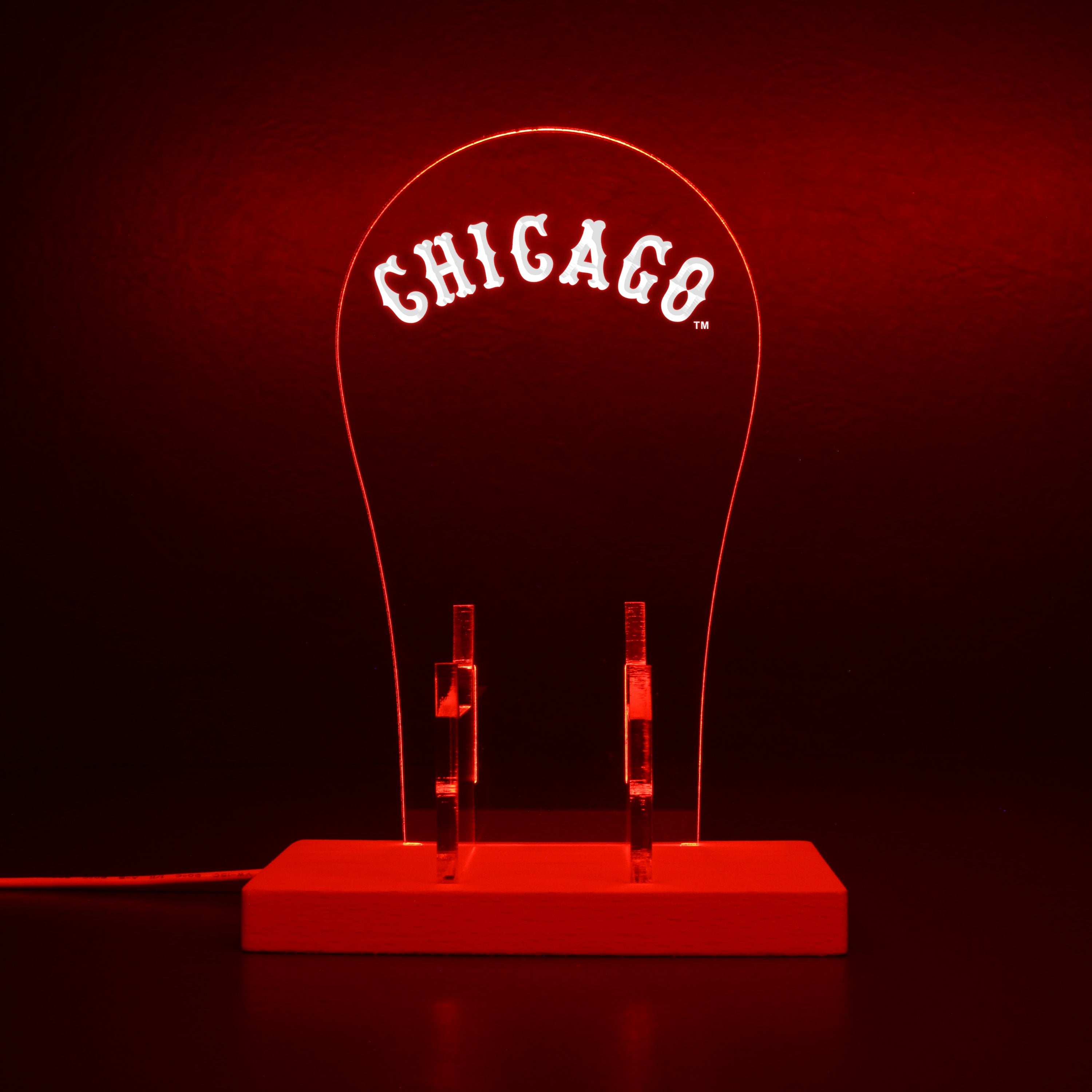 Chicago White Sox Jersey Logos used in 1932 - 1938 RGB LED Gaming Headset Controller Stand