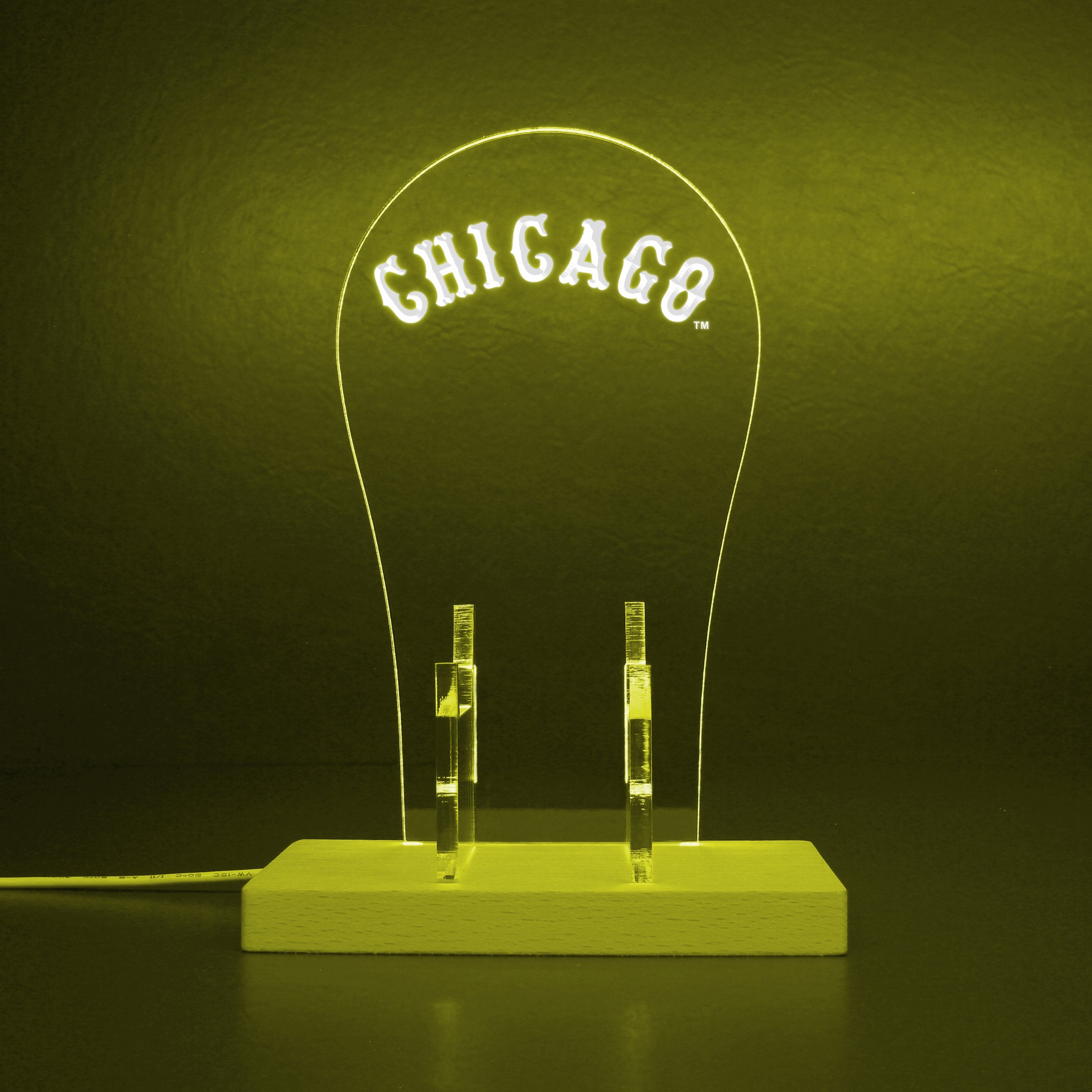 Chicago White Sox Jersey Logos used in 1932 - 1938 RGB LED Gaming Headset Controller Stand