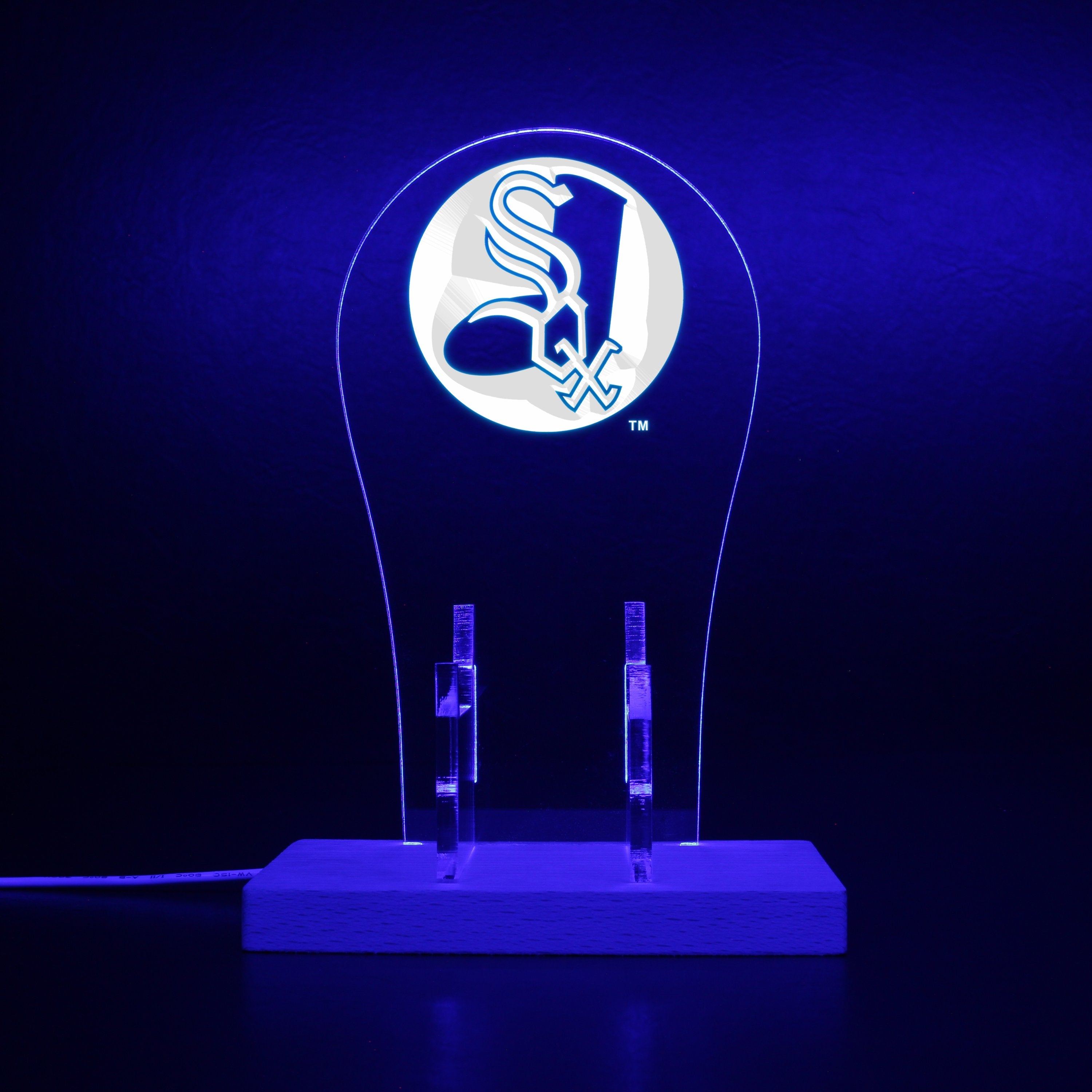 Chicago White Sox Alternate Logos used in 1971 - 1975 RGB LED Gaming Headset Controller Stand