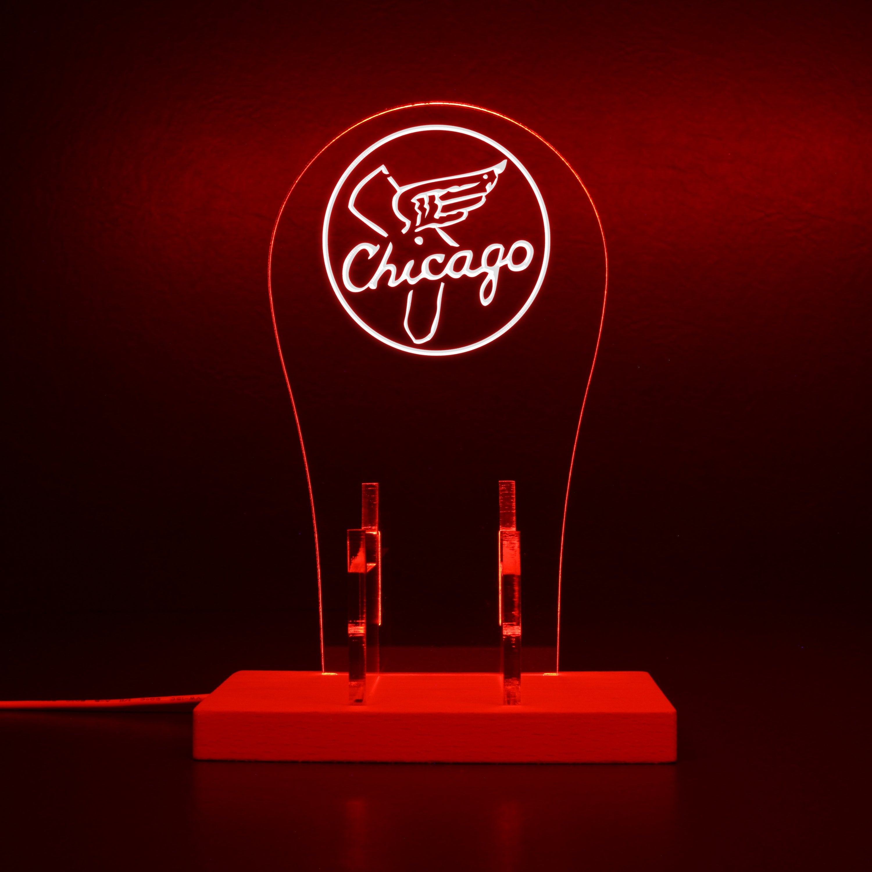 Chicago White Sox Alternate Logos used in 1949 - 1970 RGB LED Gaming Headset Controller Stand