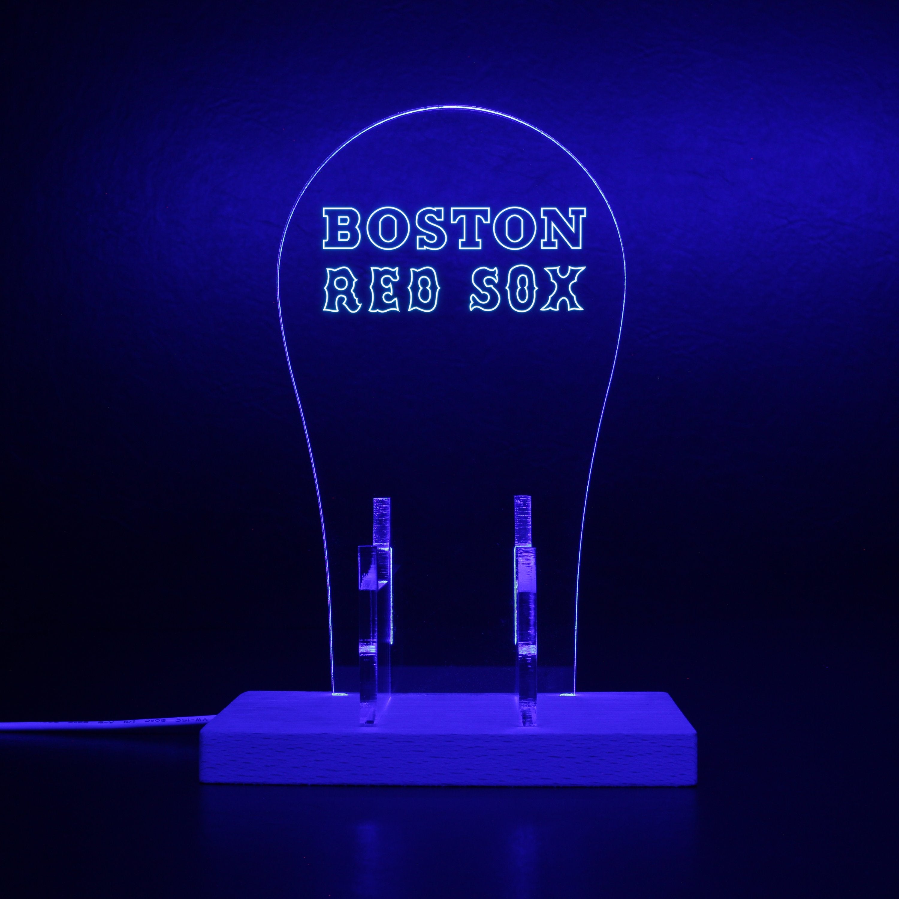 Boston Red Sox 1987 - 2008 RGB LED Gaming Headset Controller Stand