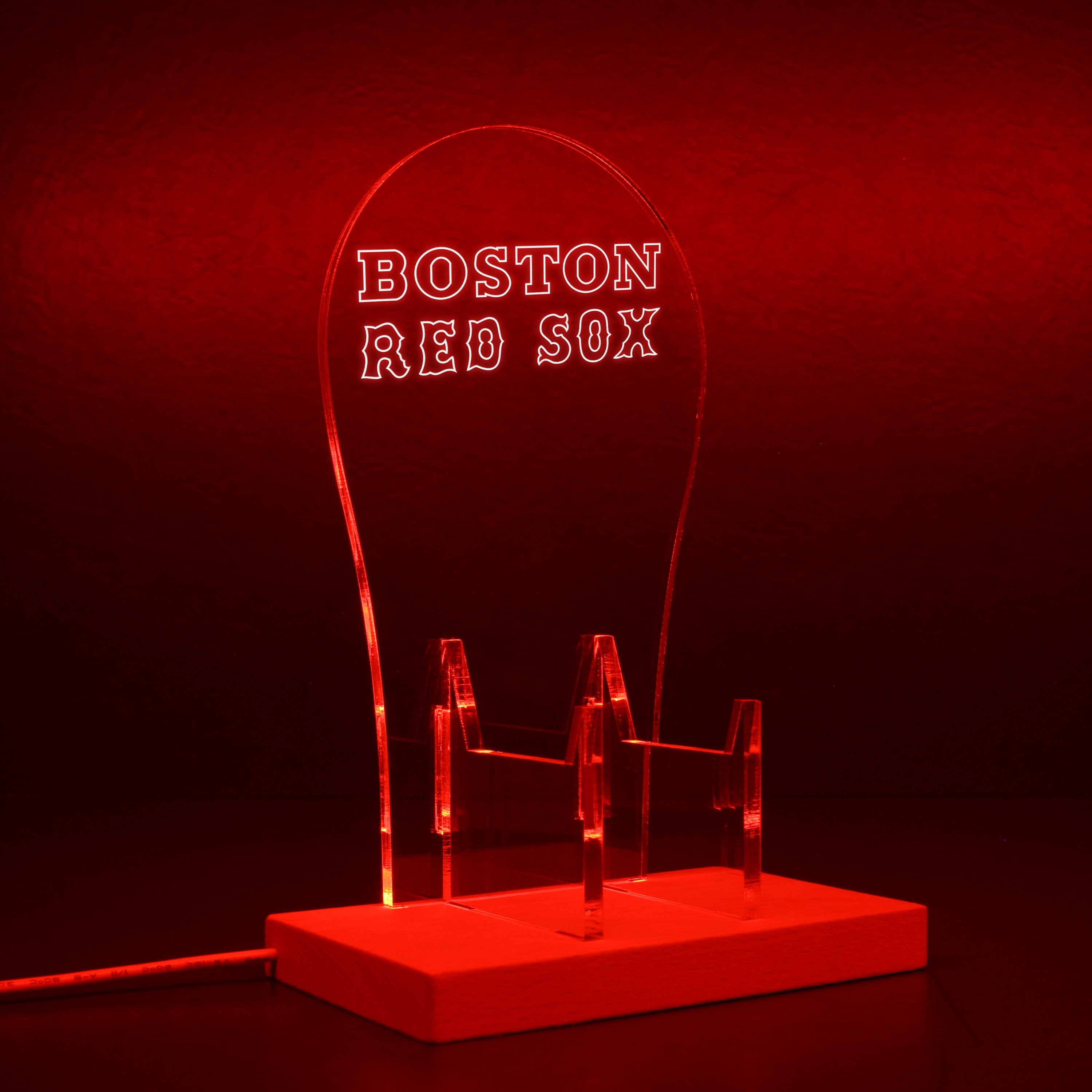 Boston Red Sox 1987 - 2008 RGB LED Gaming Headset Controller Stand