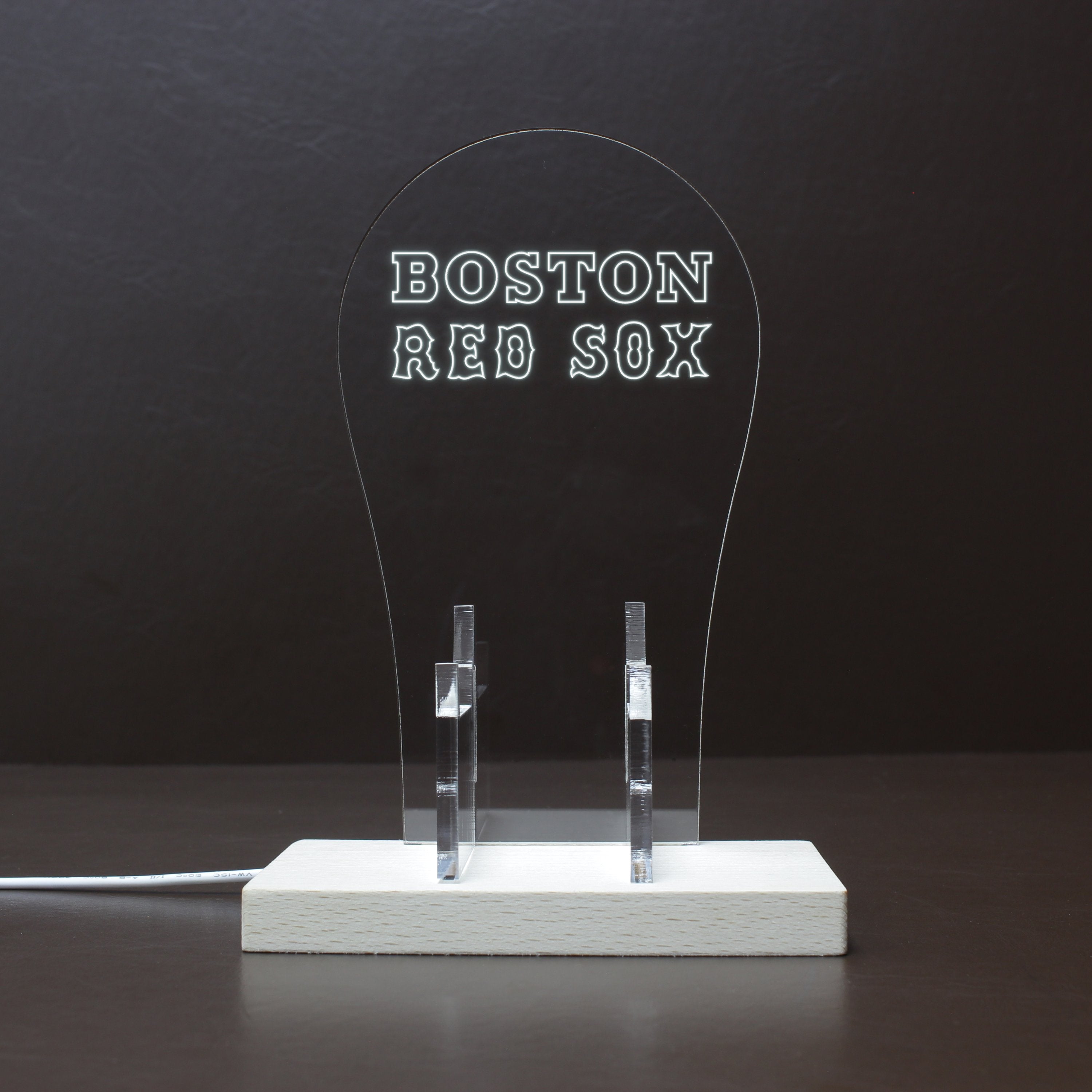 Boston Red Sox 1987 - 2008 RGB LED Gaming Headset Controller Stand