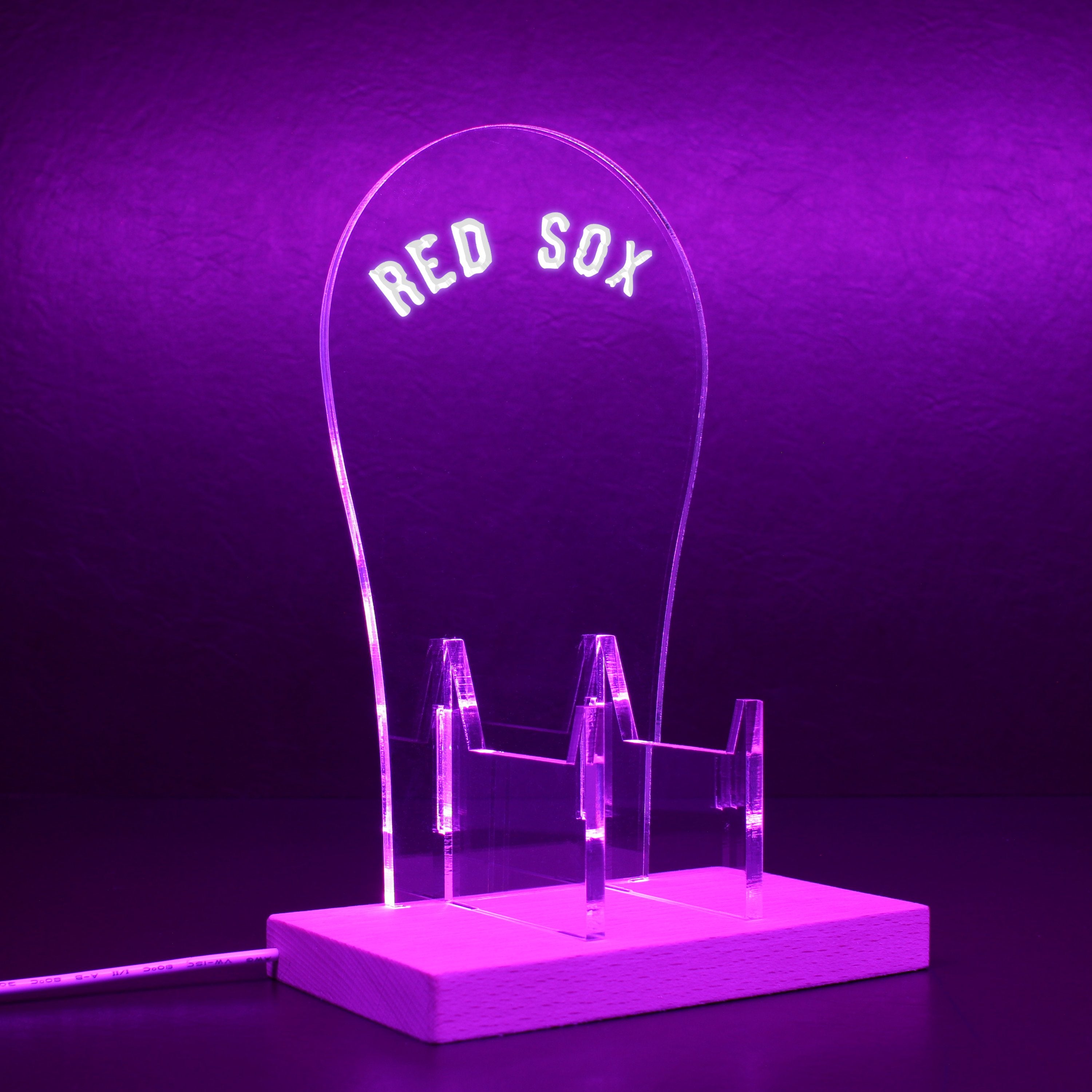 Boston Red Sox Jersey Logos RGB LED Gaming Headset Controller Stand