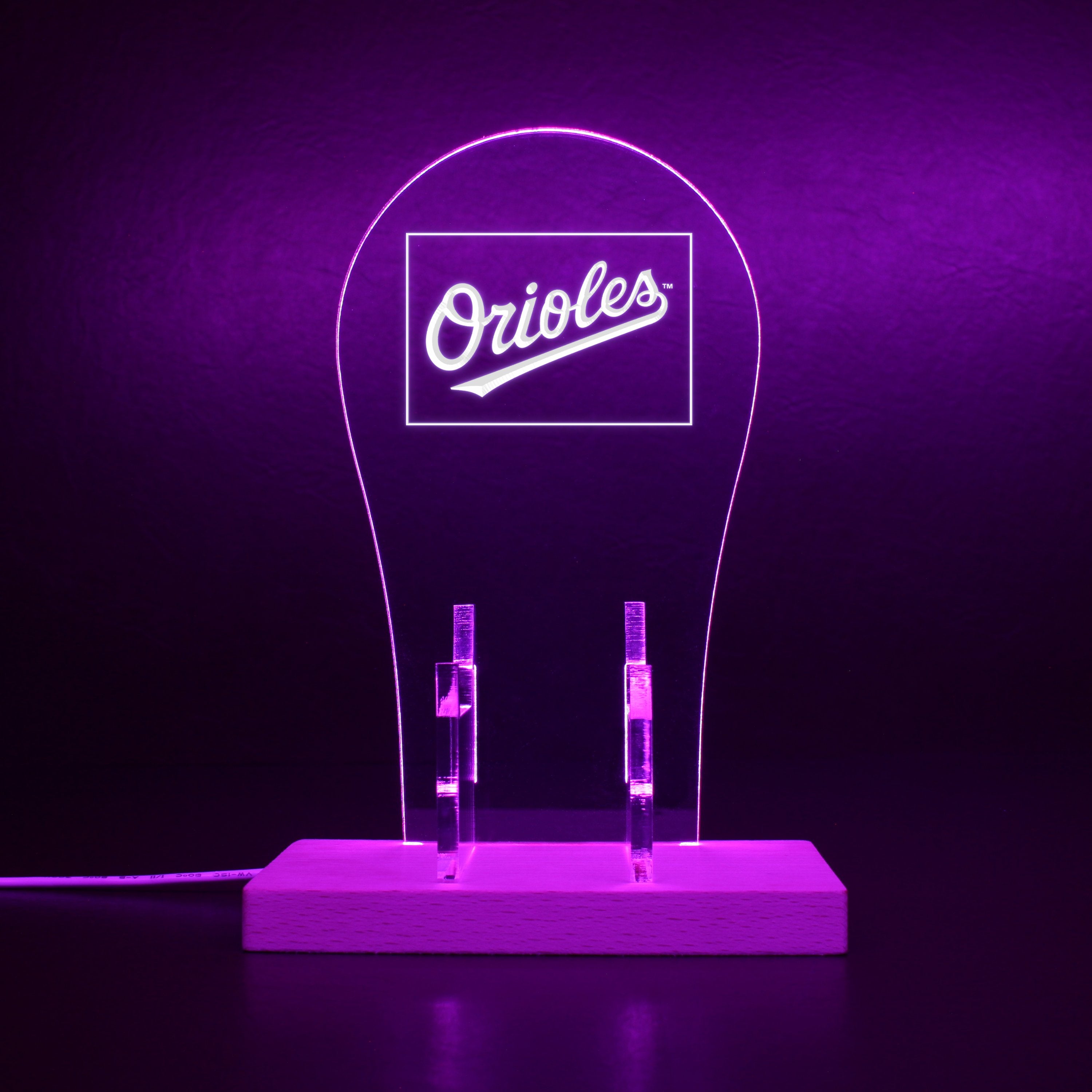 Baltimore Orioles Jersey Logos RGB LED Gaming Headset Controller Stand