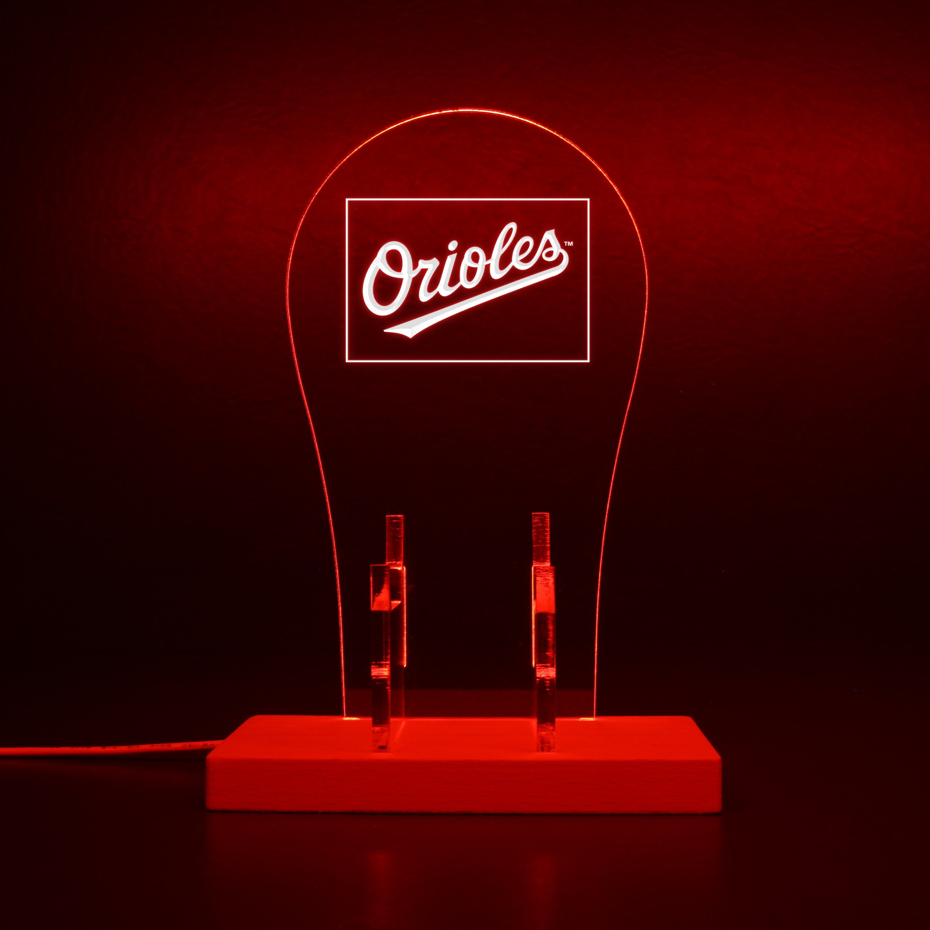 Baltimore Orioles Jersey Logos RGB LED Gaming Headset Controller Stand