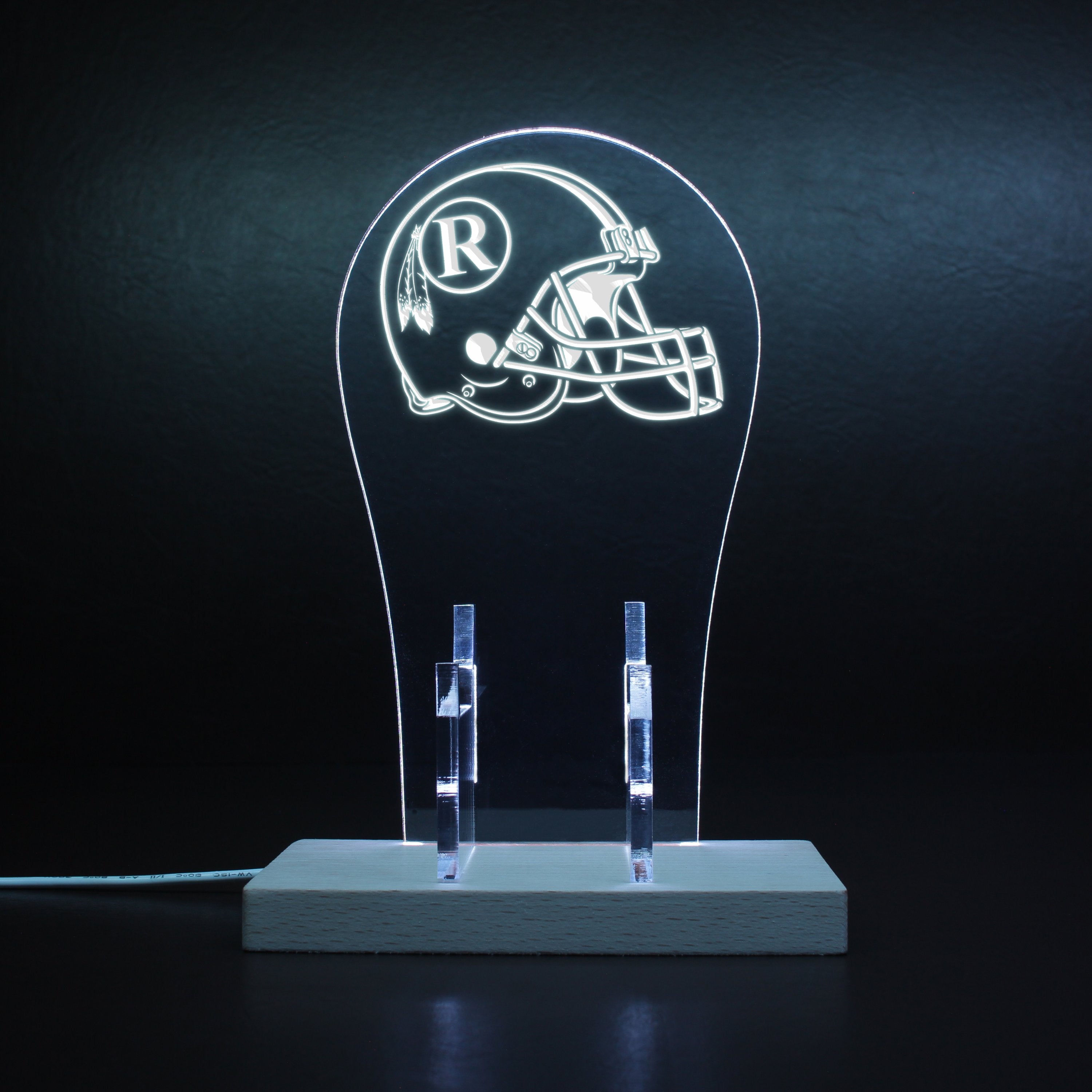 Washington Redskins Helmet RGB LED Gaming Headset Controller Stand