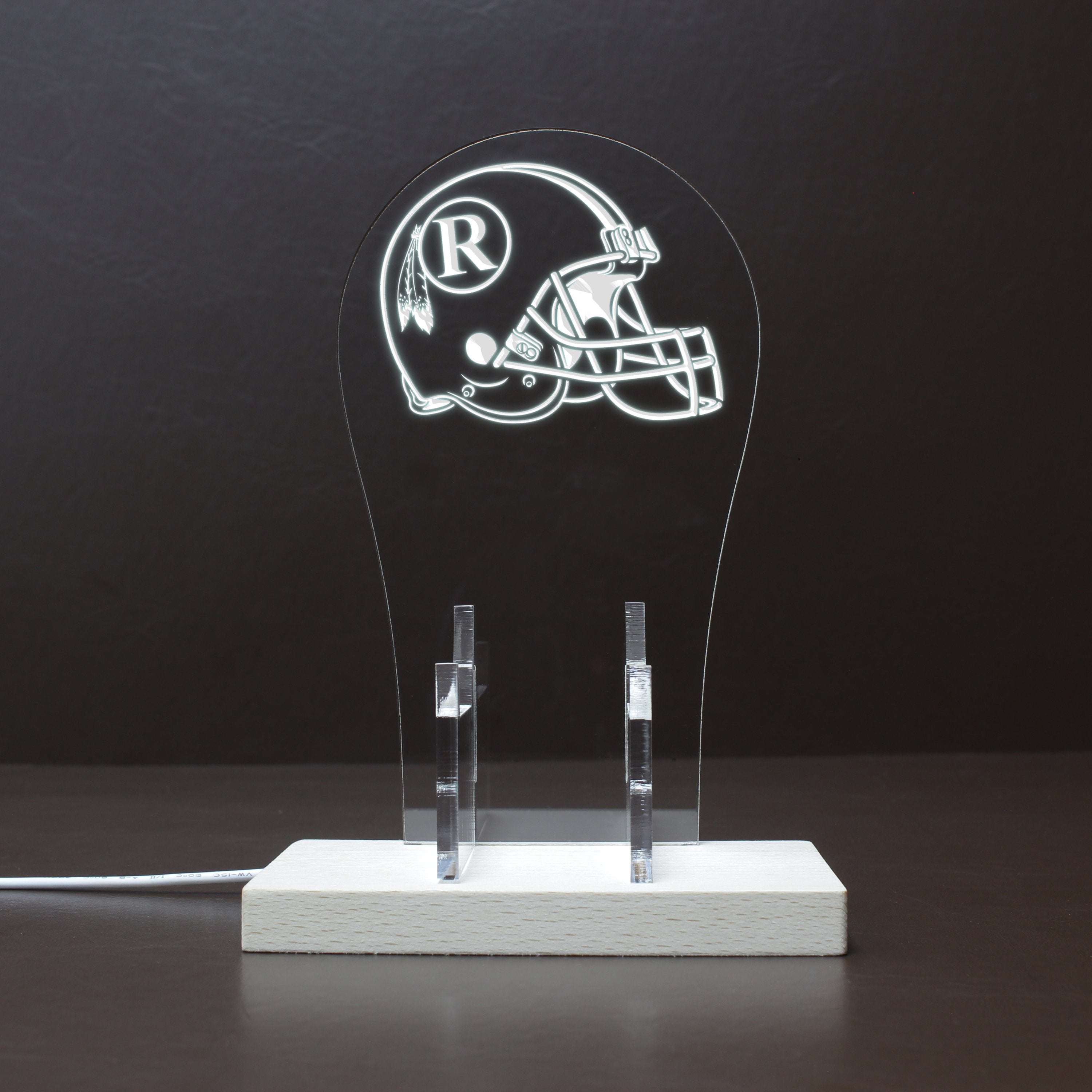 Washington Redskins Helmet RGB LED Gaming Headset Controller Stand