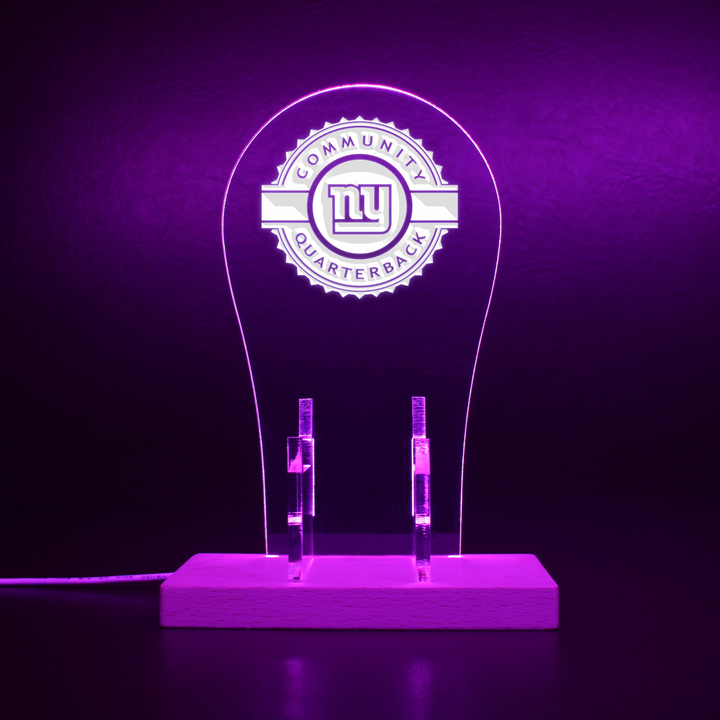 New York Giants RGB LED Gaming Headset Controller Stand