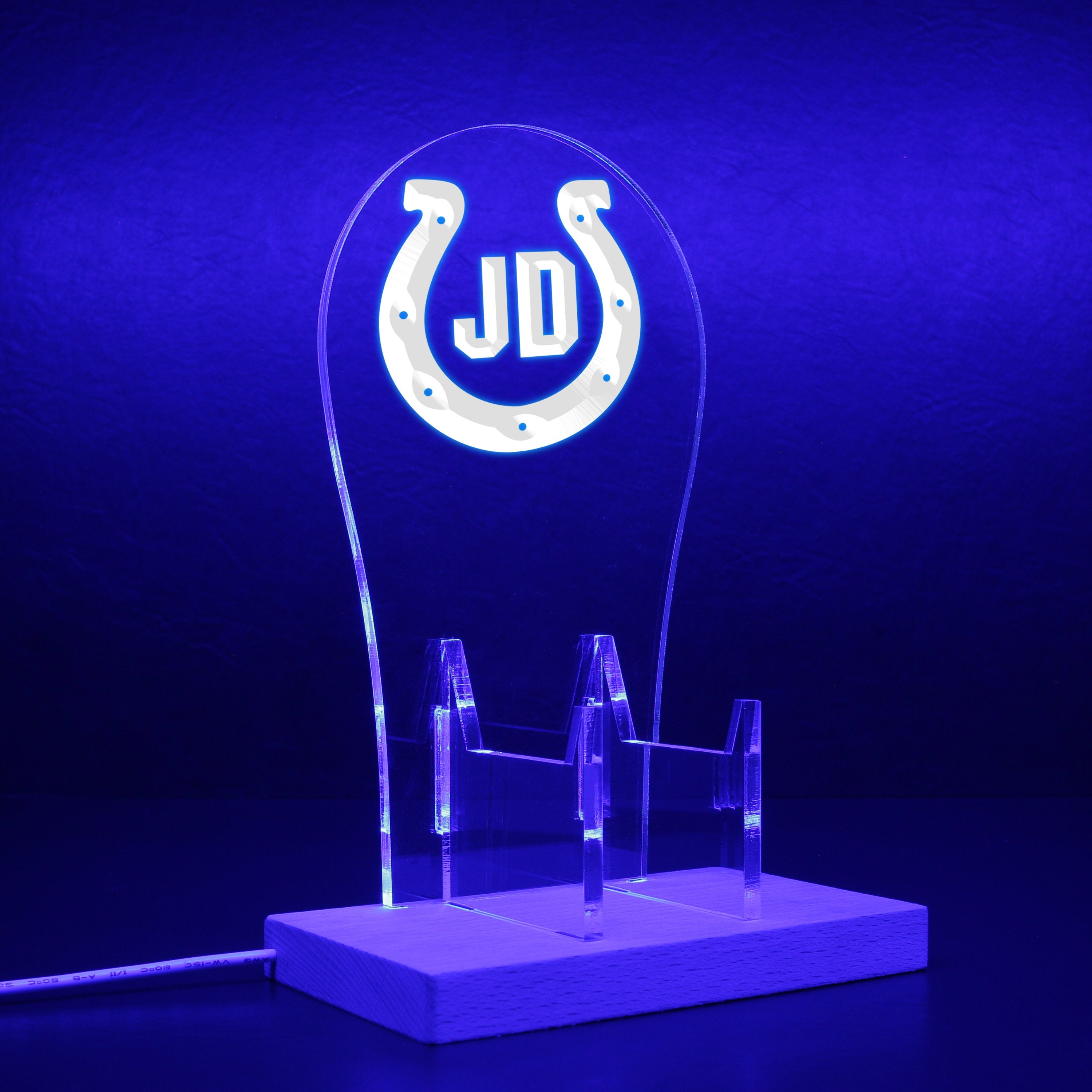James Dungy Tribute Decal Colts RGB LED Gaming Headset Controller Stand