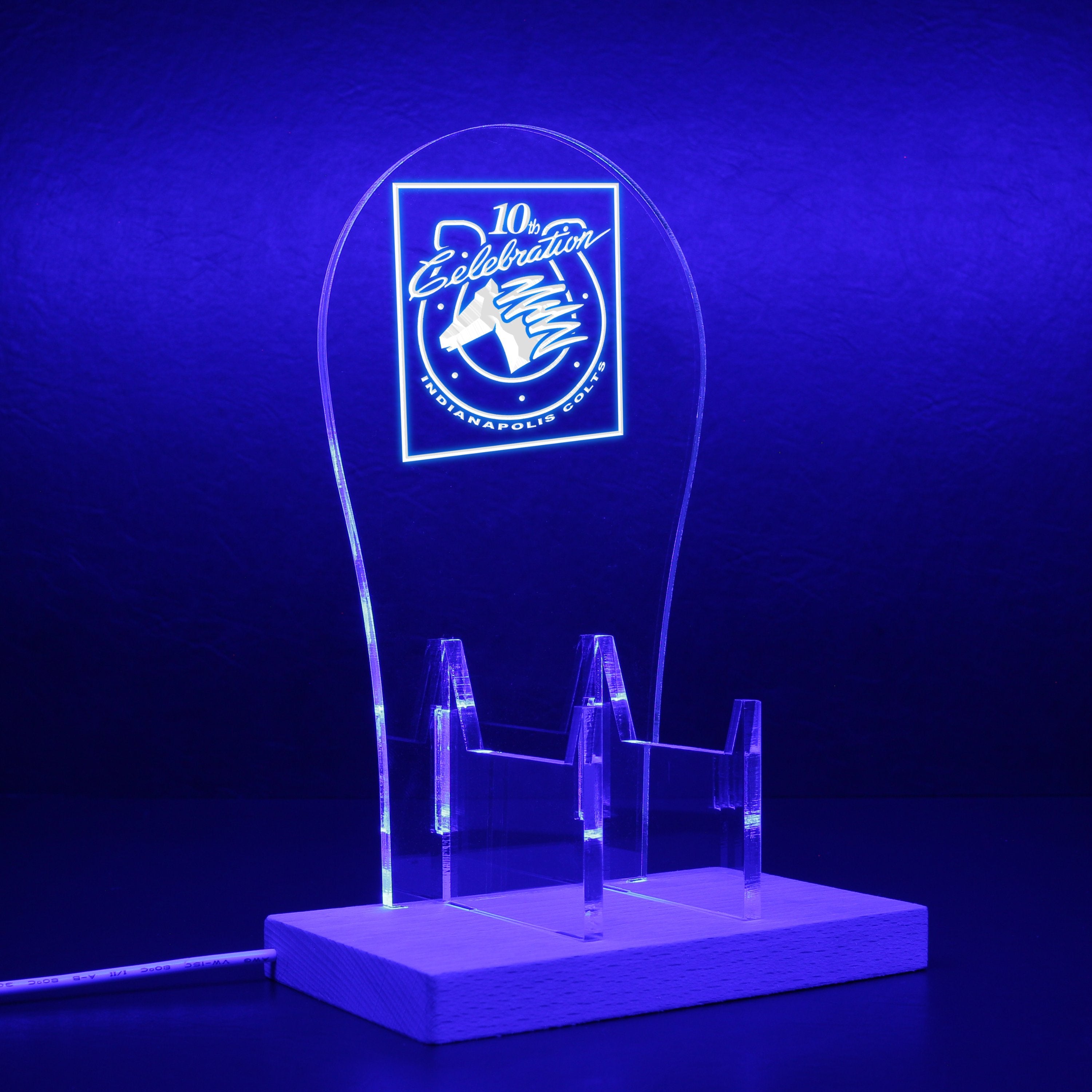 Indianapolis Colts 10th Anniversary RGB LED Gaming Headset Controller Stand