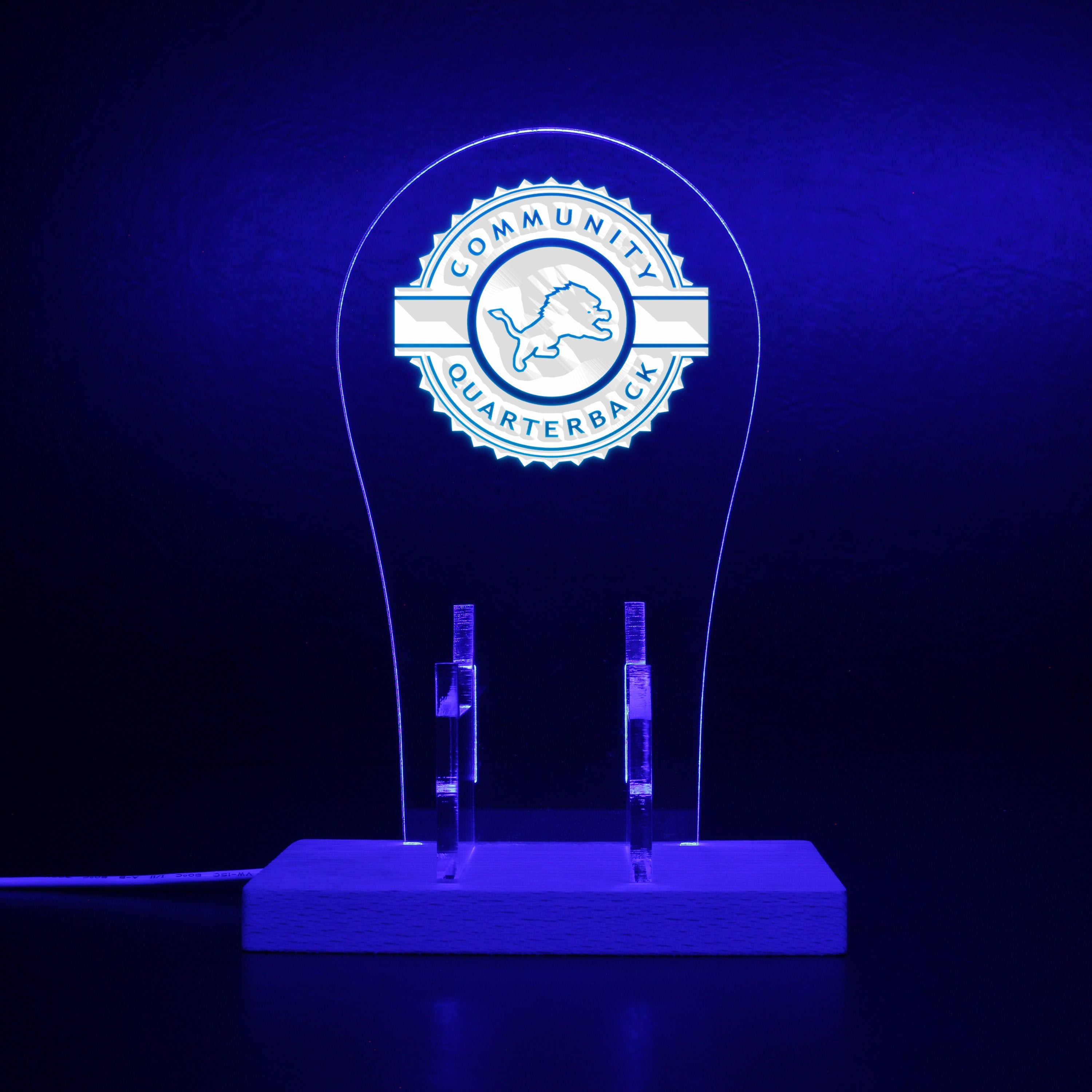 Community Quarterback Detroit Lions RGB LED Gaming Headset Controller Stand