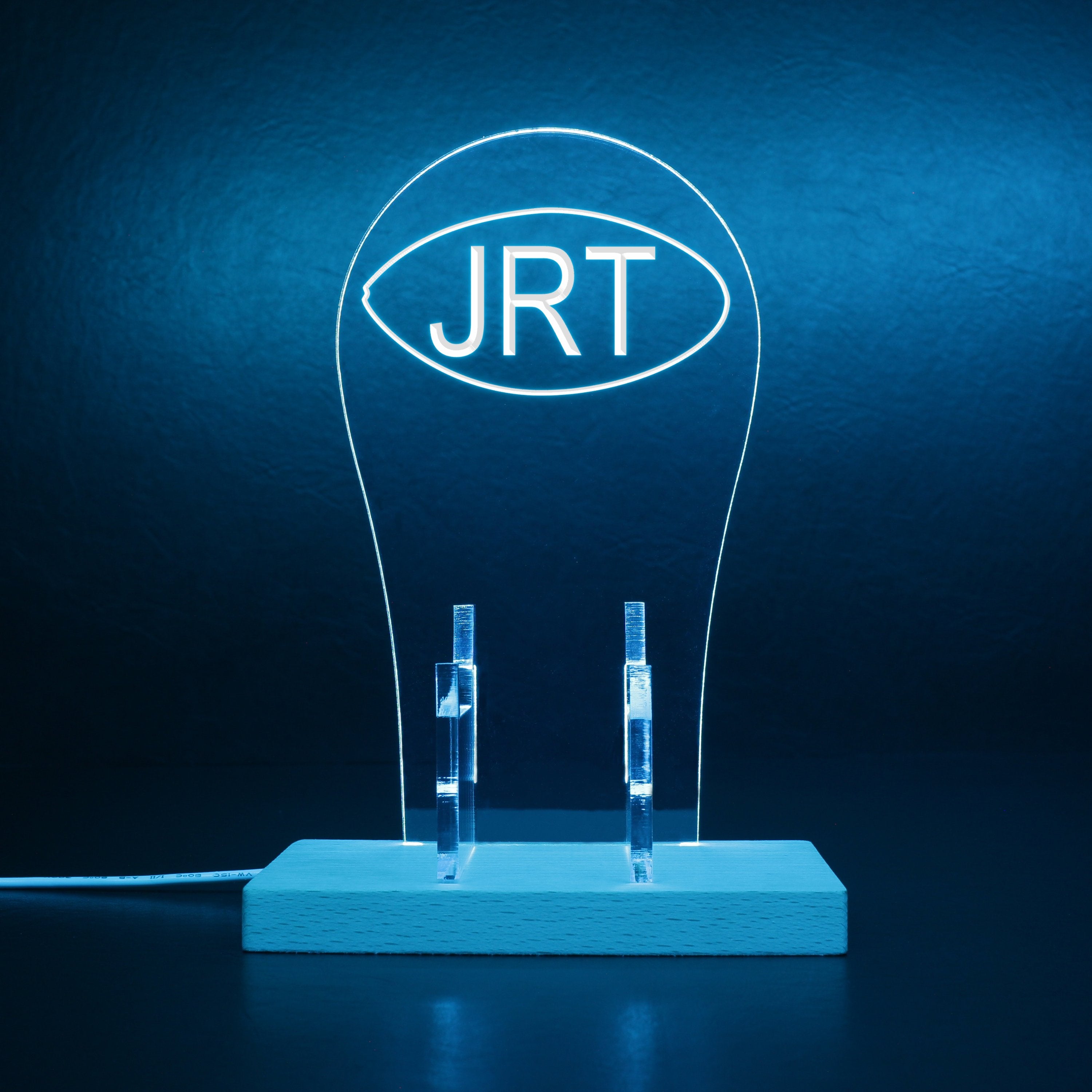 Memorial for GM J. Russ Thomas Detroit Lions RGB LED Gaming Headset Controller Stand
